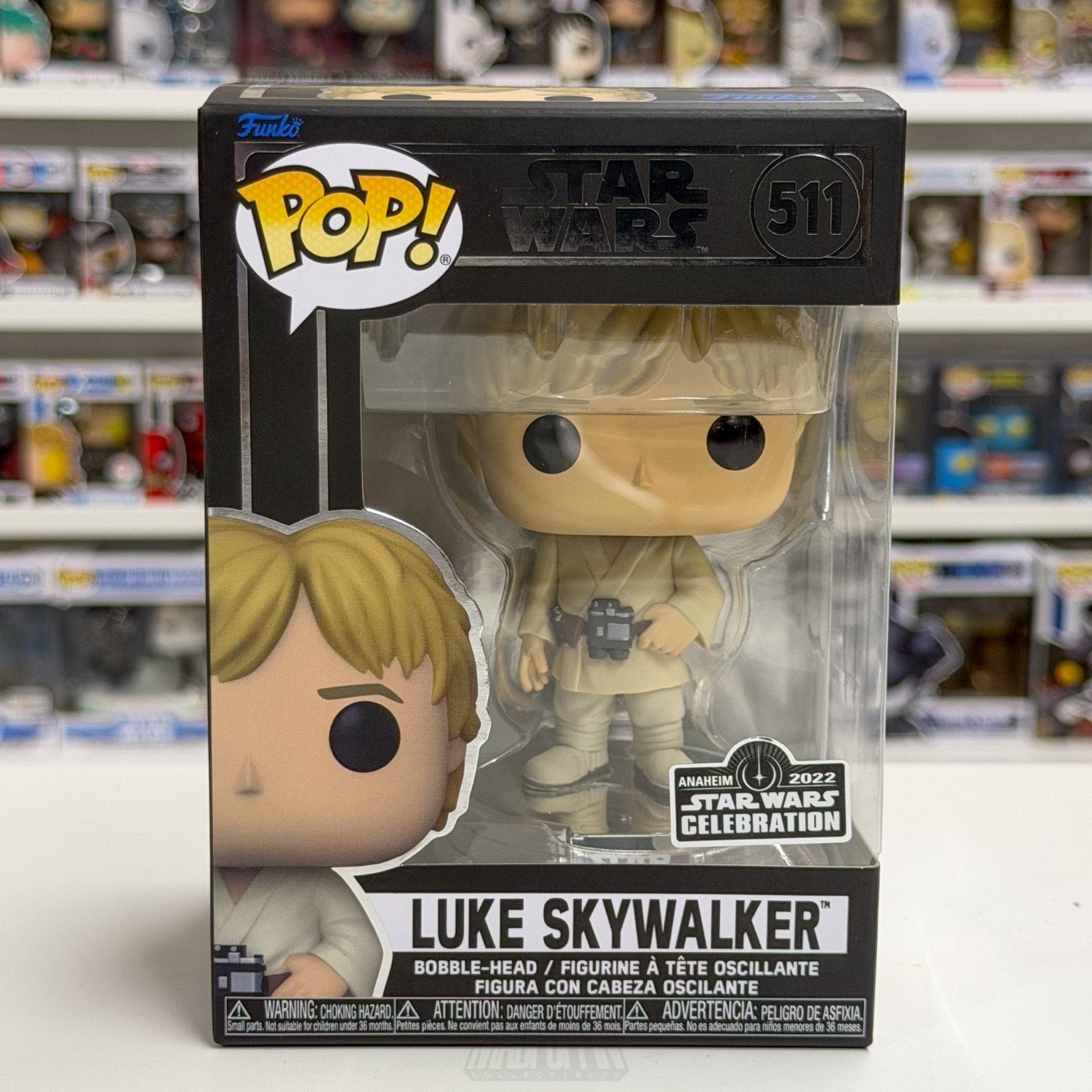 Funko Pop Star Wars Celebration Luke Skywalker 511 OFFICIAL STICKER Vinyl Figure