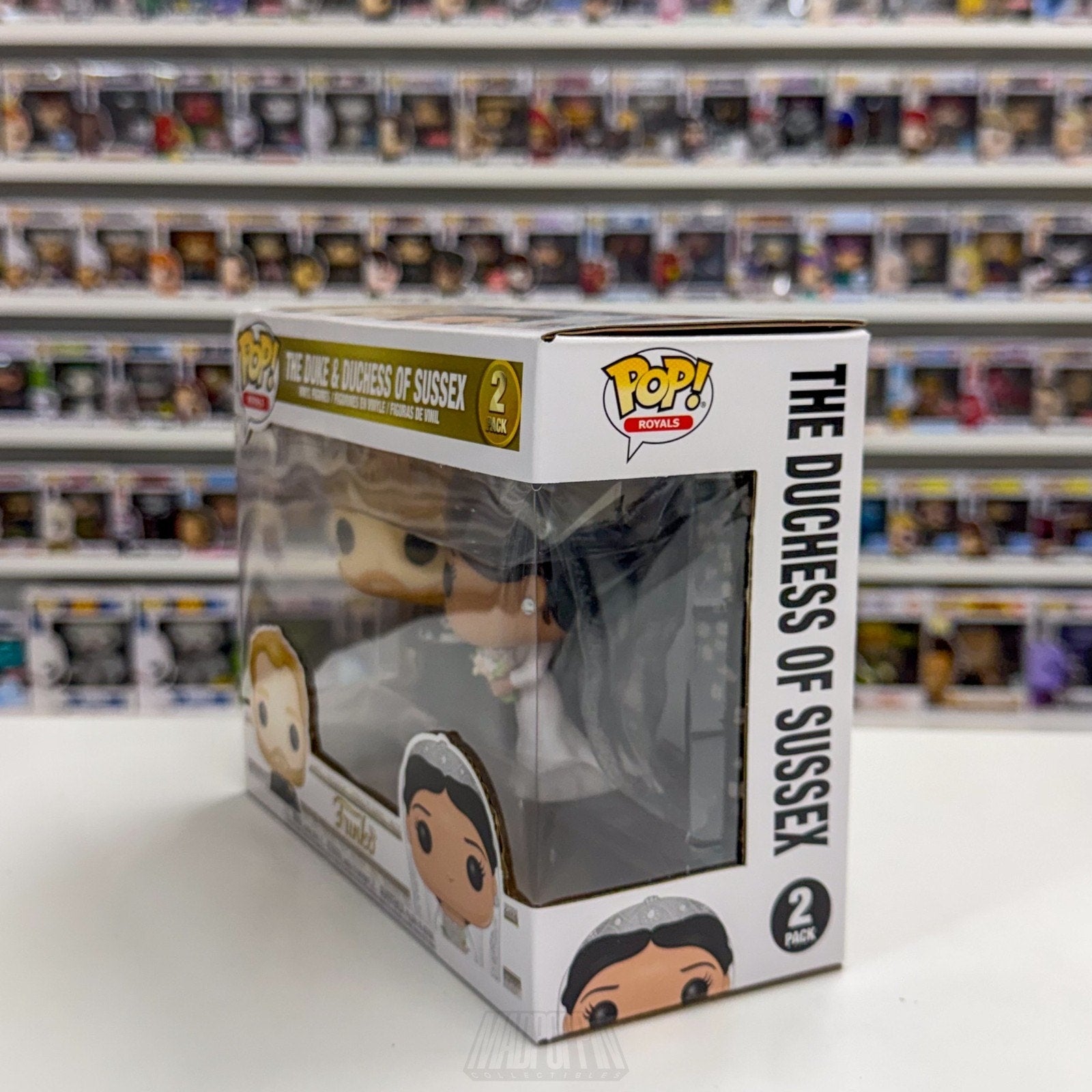 Funko Pop Royals Duke Duchess of Sussex Prince Harry Meghan Markle 2 Pack Figure