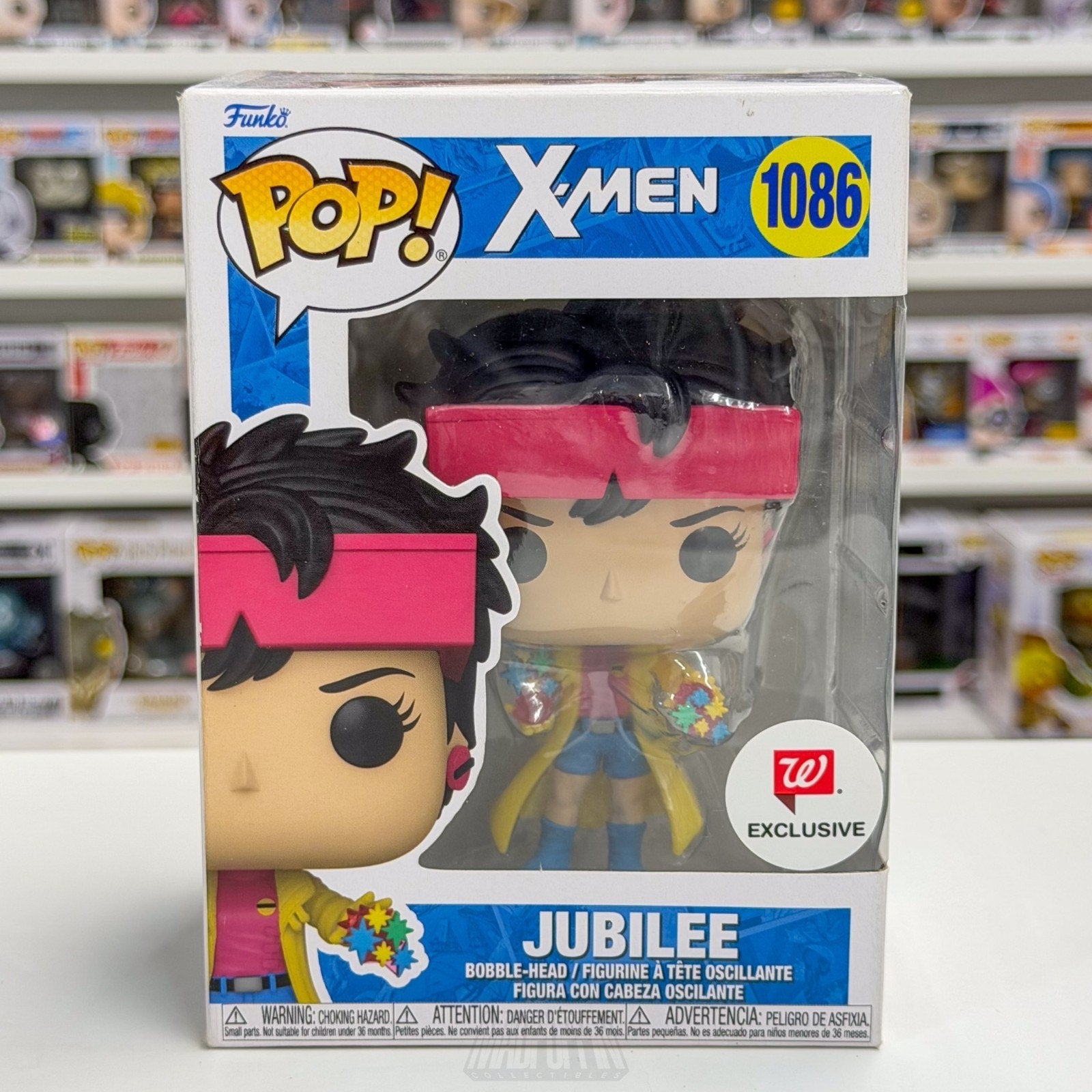 Funko Pop Marvel X-Men Jubilee Walgreens 1086 Jubilation Lee Mutant Vinyl Figure