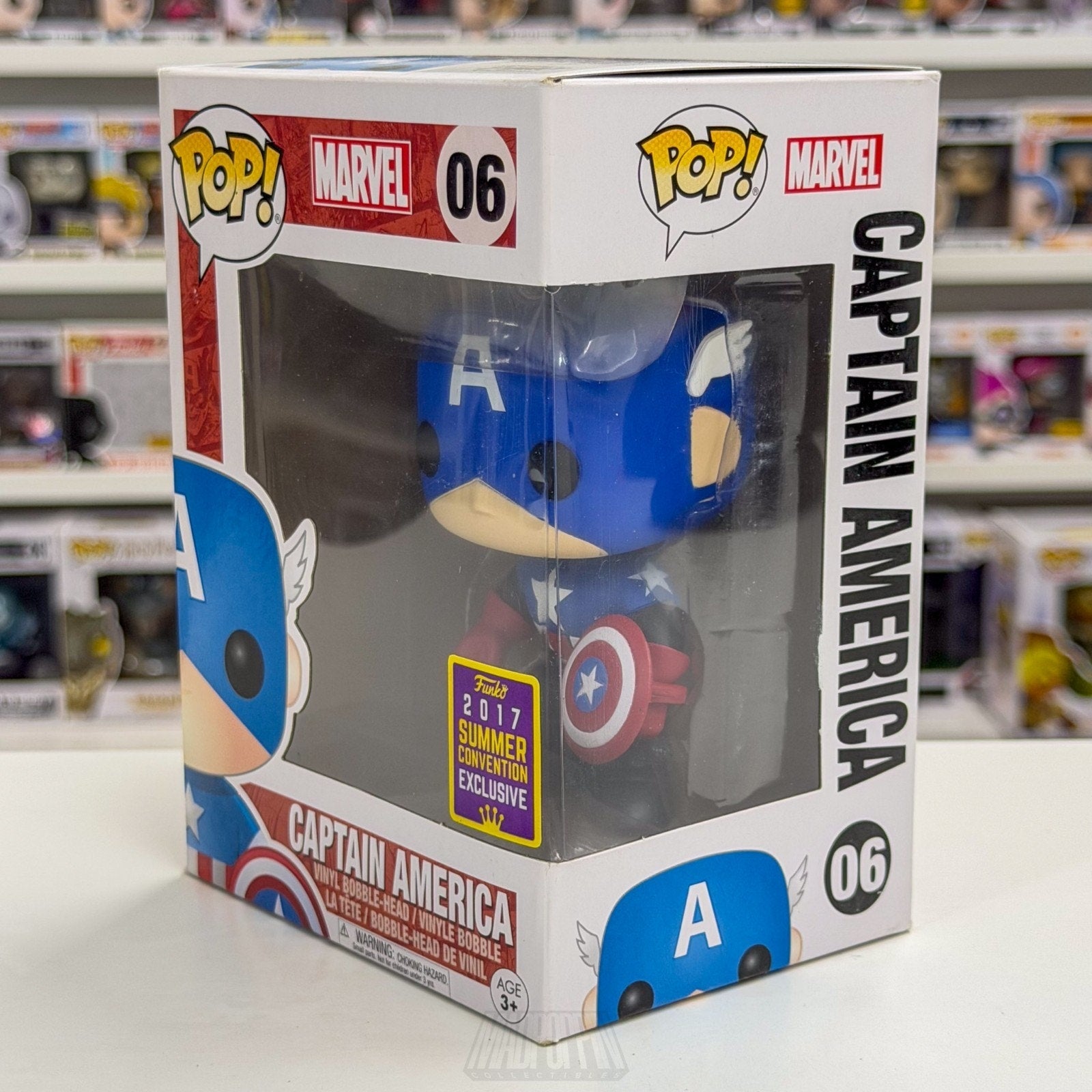 Funko Pop Marvel Captain America Bucky Cap SDCC 06 Summer Con Toy Vinyl Figure