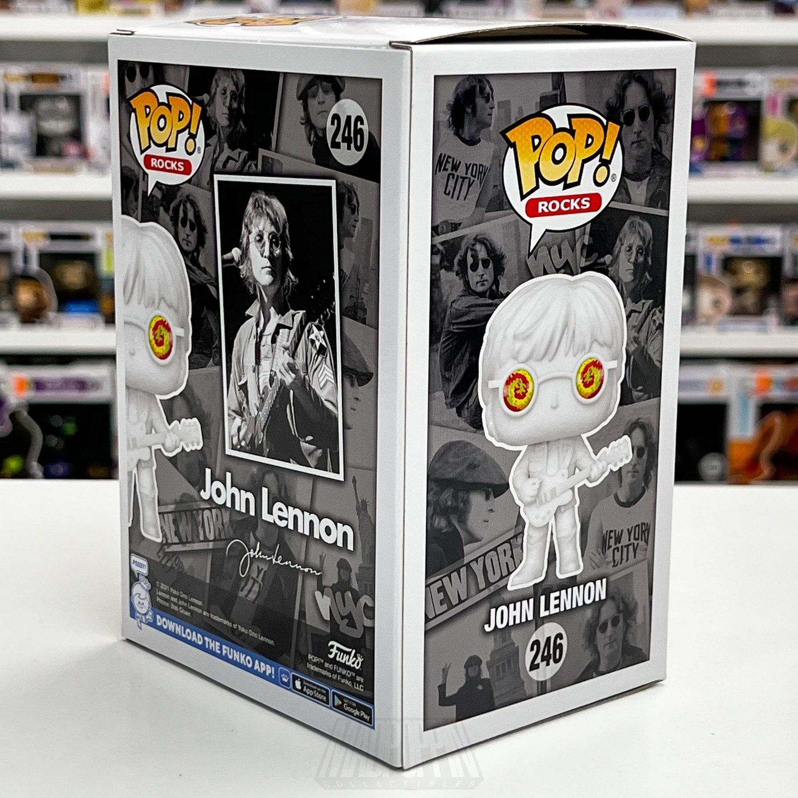 Funko Pop Rocks John Lennon Psychedelic Shades Entertainment Earth 246 Figure