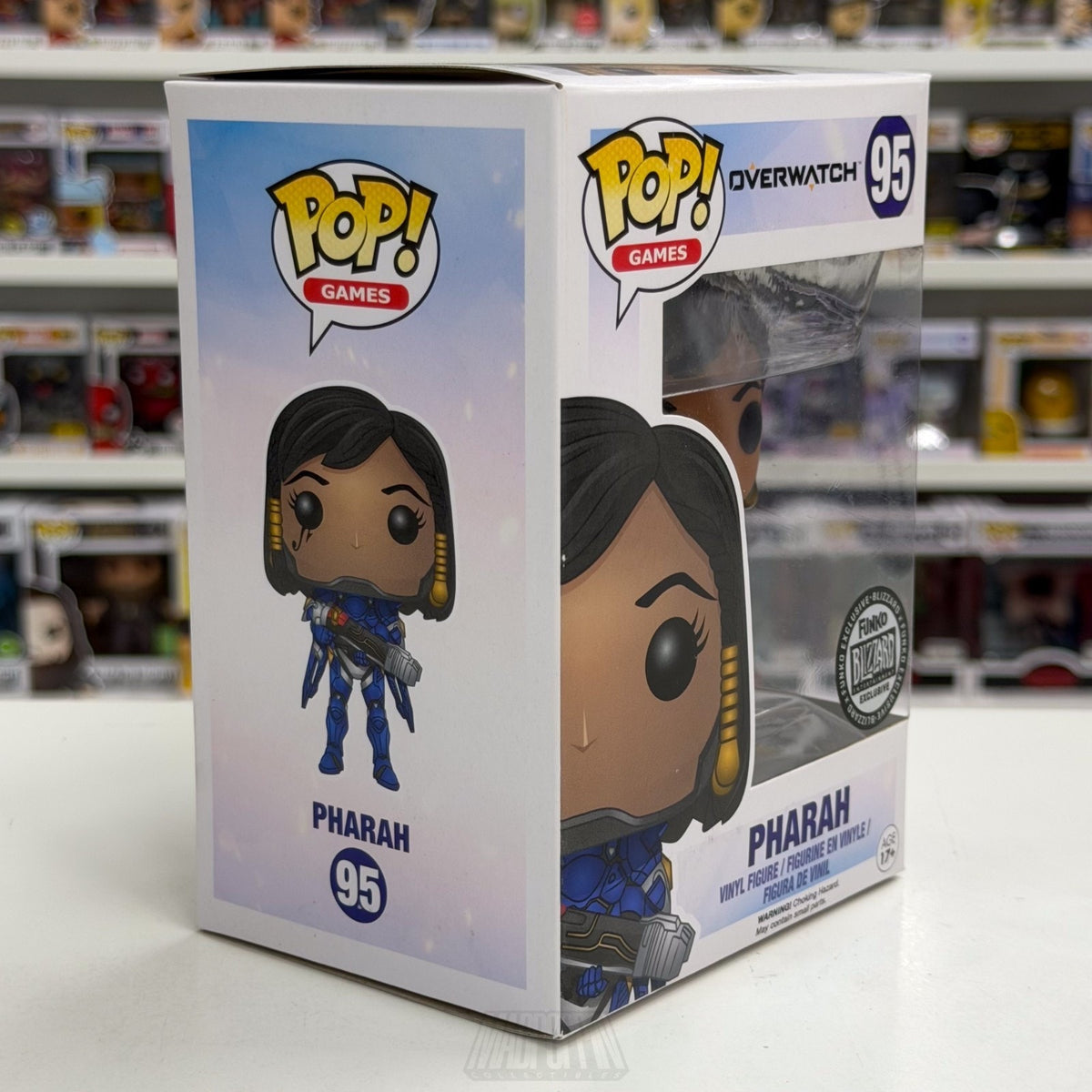 Funko Pop Games Overwatch Pharah Blue Blizzard Exclusive 95 OW FPS Vinyl Figure