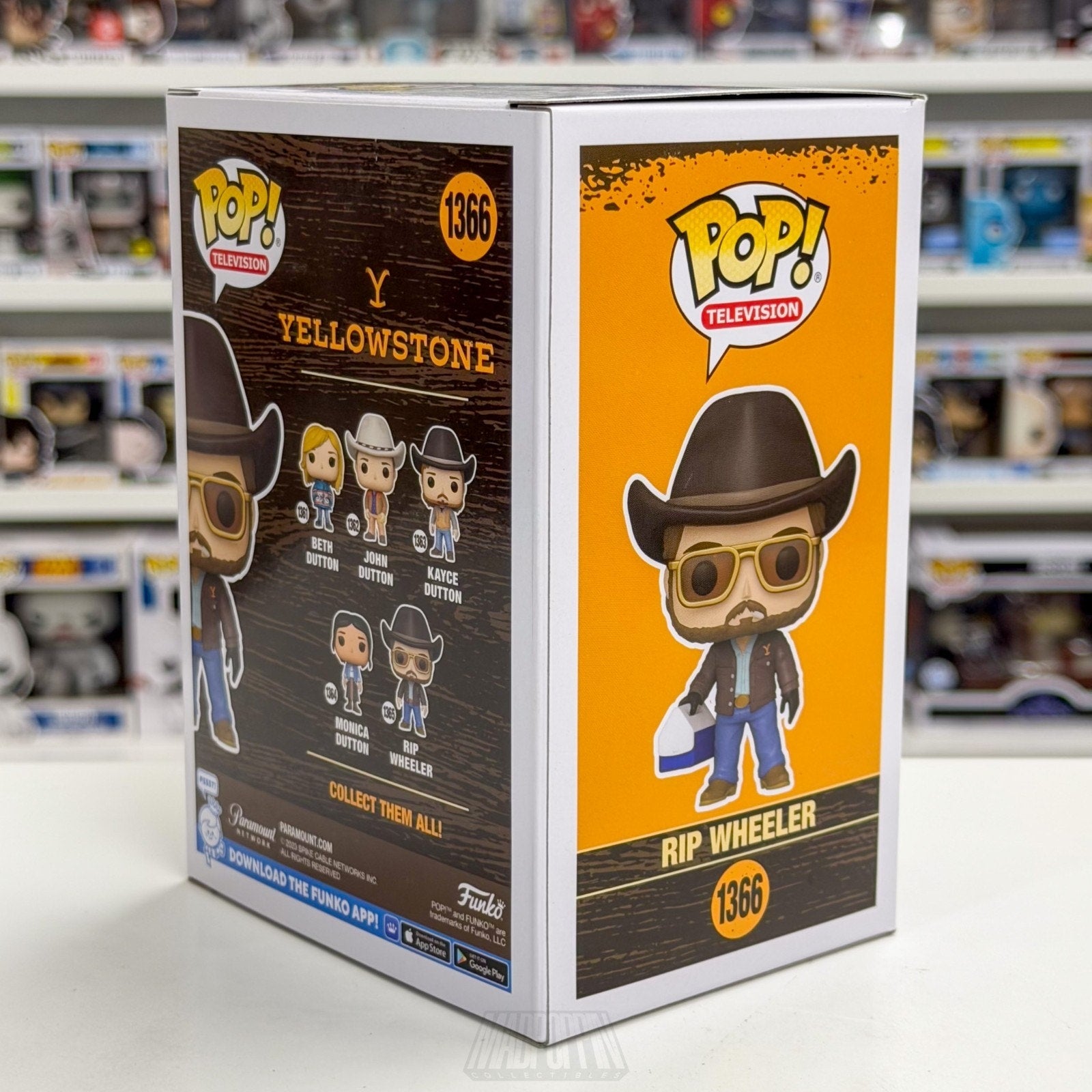 Funko Pop TV Yellowstone Rip Wheeler Exclusive 1366 Western Drama Vinyl Figure