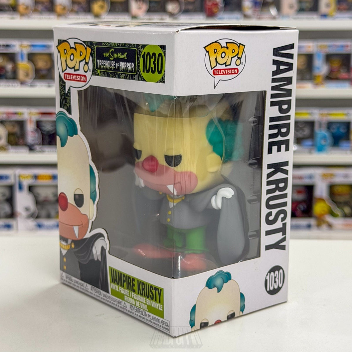 Funko Pop TV Simpsons Treehouse of Horror Vampire Krusty 1030 Clown Vinyl Figure
