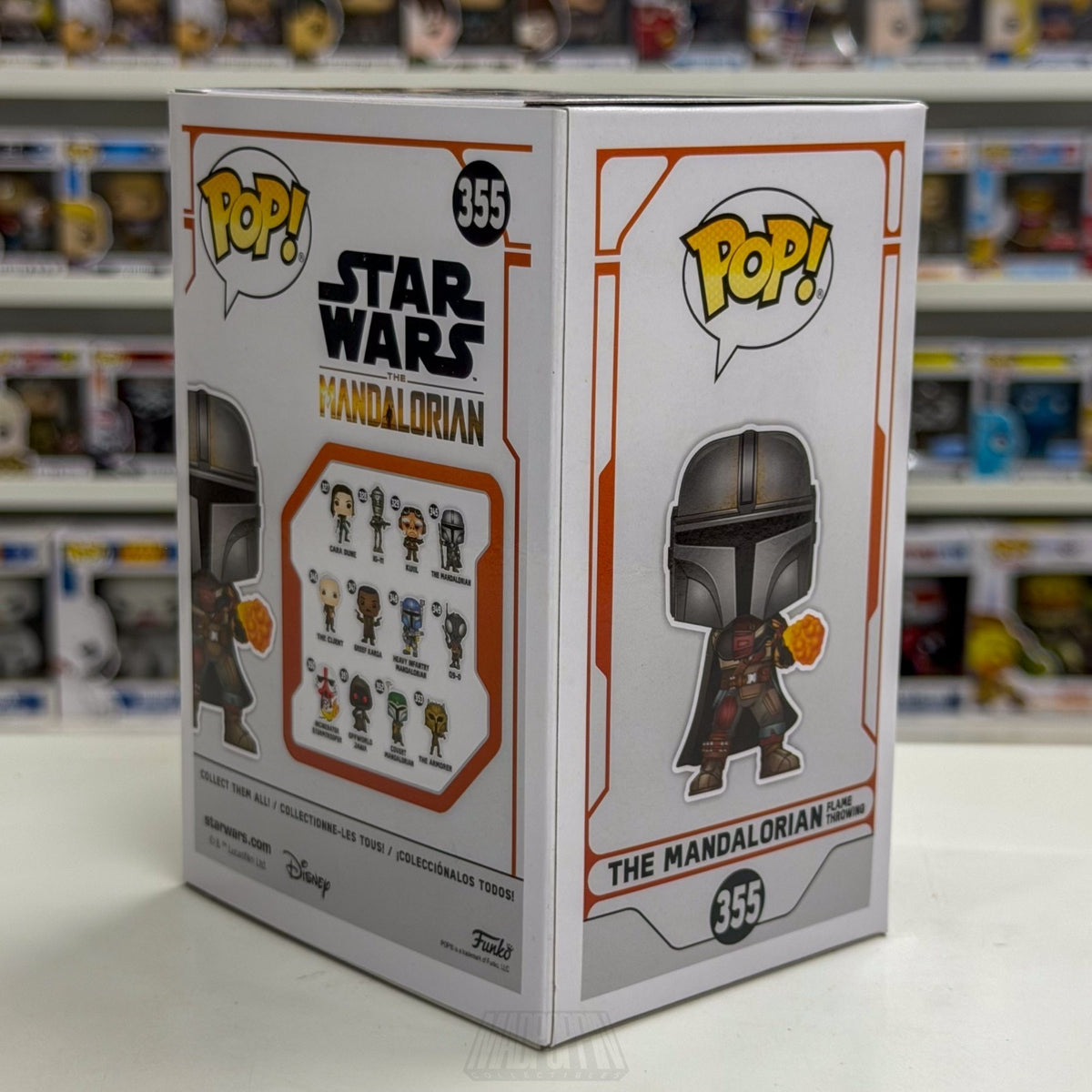 Funko Pop Star Wars Mandalorian Flame Throwing Special Edition 355 Vinyl Figure