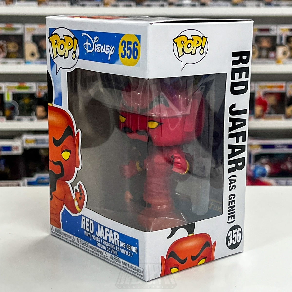 Funko Pop Disney Aladdin Red Jafar as Genie 356 Sultan Villian Toy Vinyl Figure