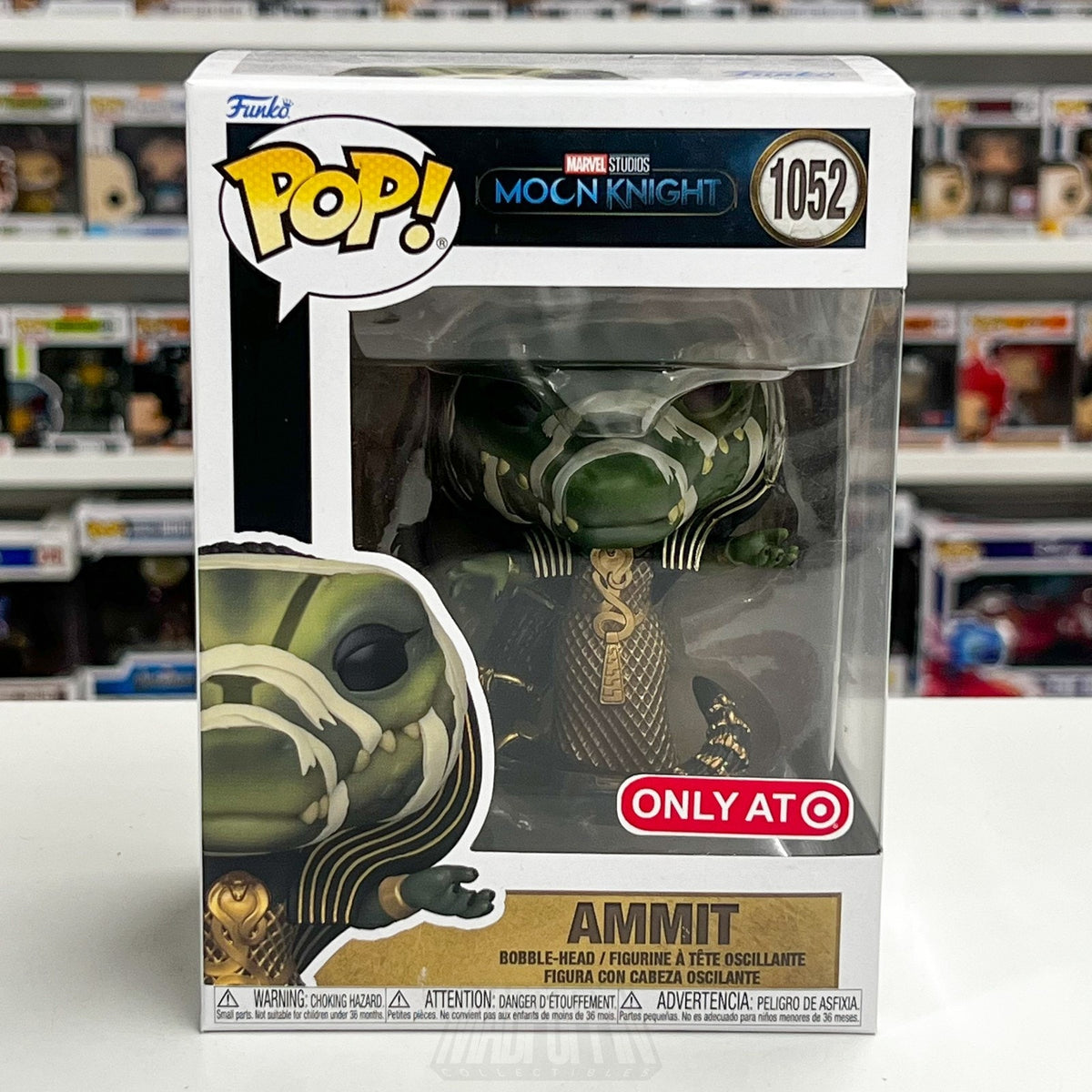 Funko Pop Marvel Moon Knight Ammit Target 1052 Ancient Egyptian MCU Vinyl Figure