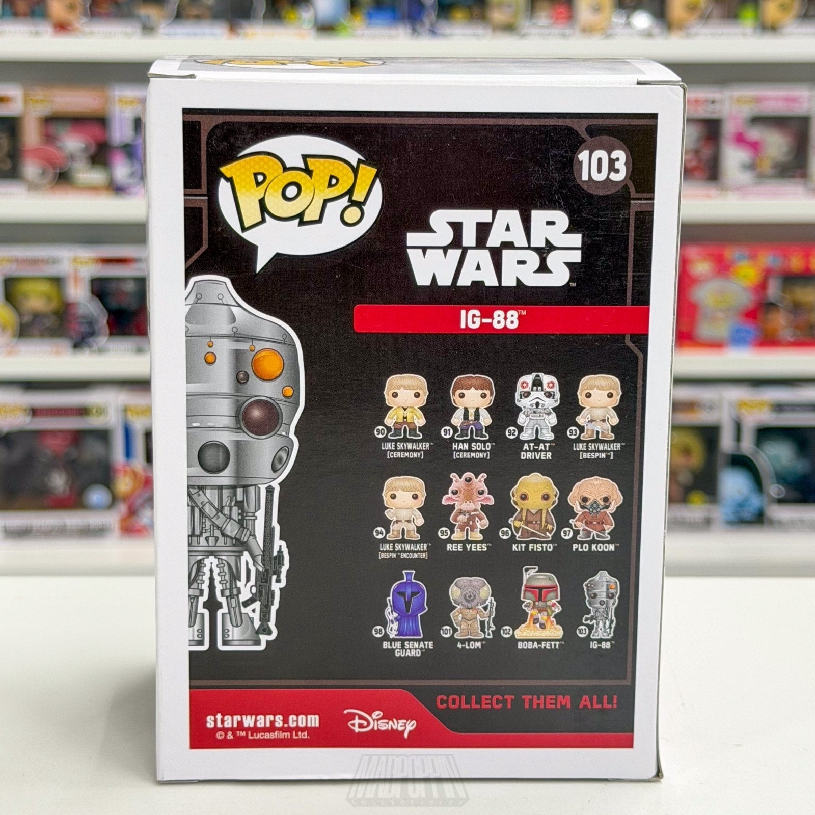 Funko Pop Star Wars IG-88 Smuggler's Bounty 103 Bounty Hunter Toy Vinyl Figure