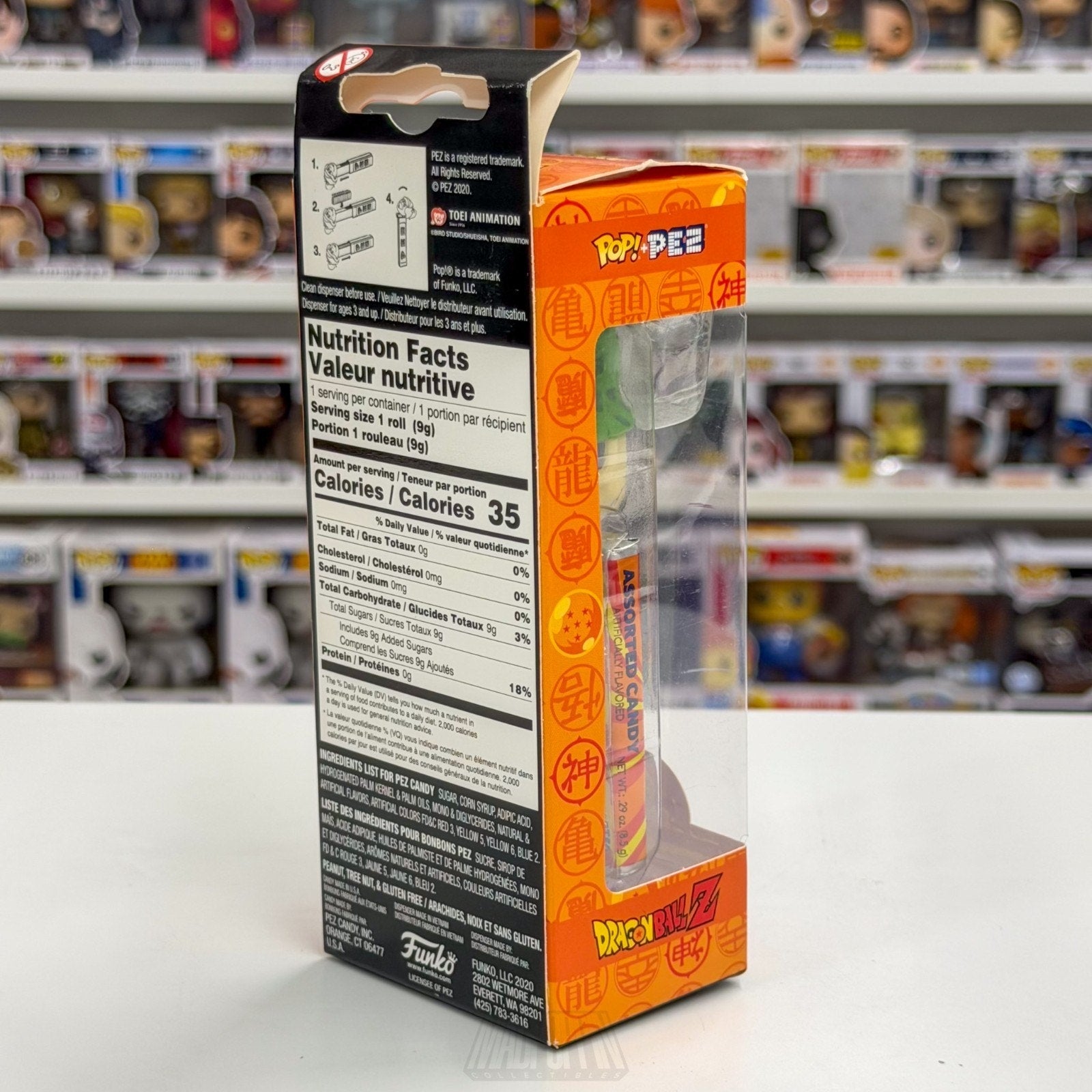 Funko Pop Pez Anime Dragon Ball Z Perfect Cell GameStop Candy Retro Vinyl Figure
