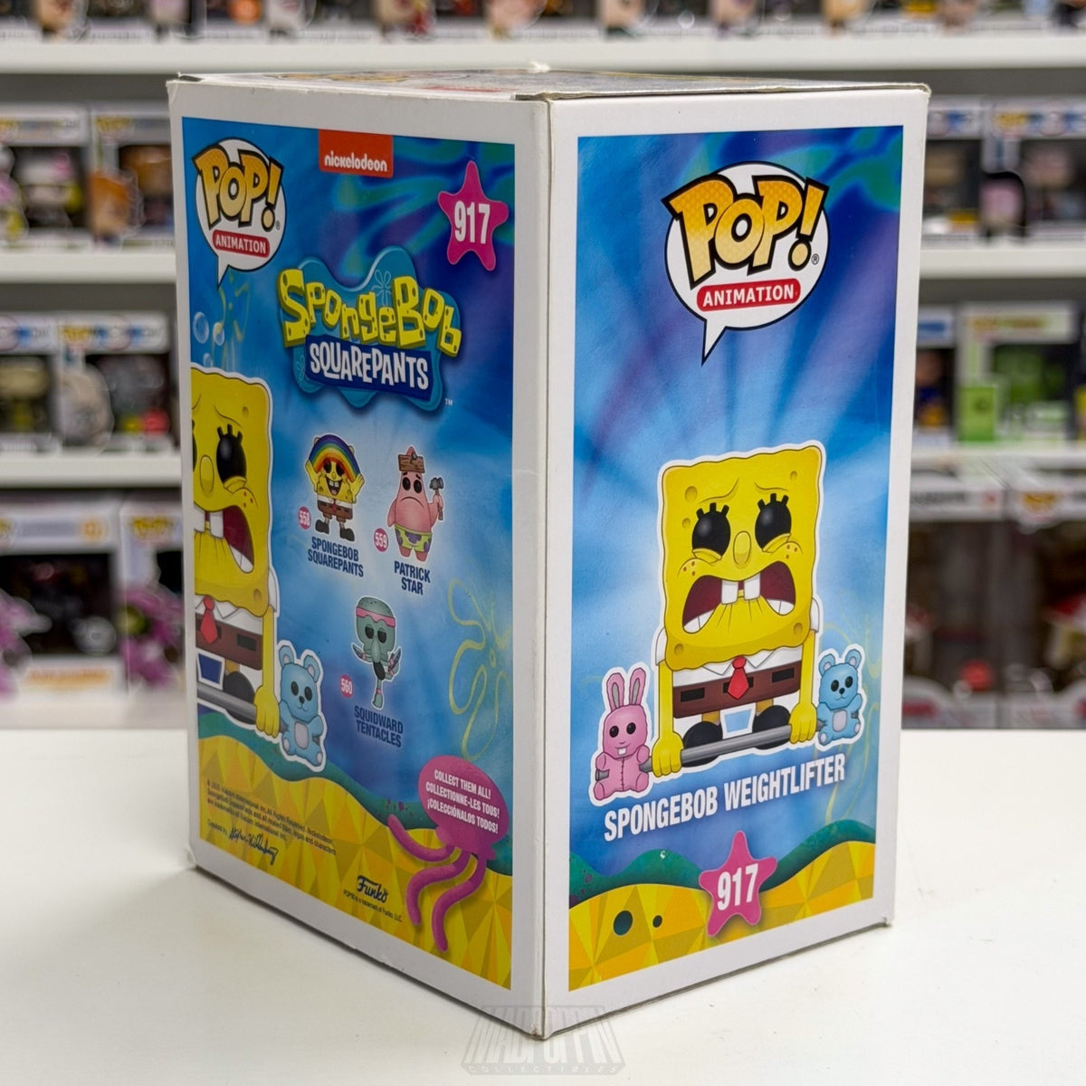 Funko Pop Animation SpongeBob SquarePant Weightlifter Hot Topic 917 Vinyl Figure