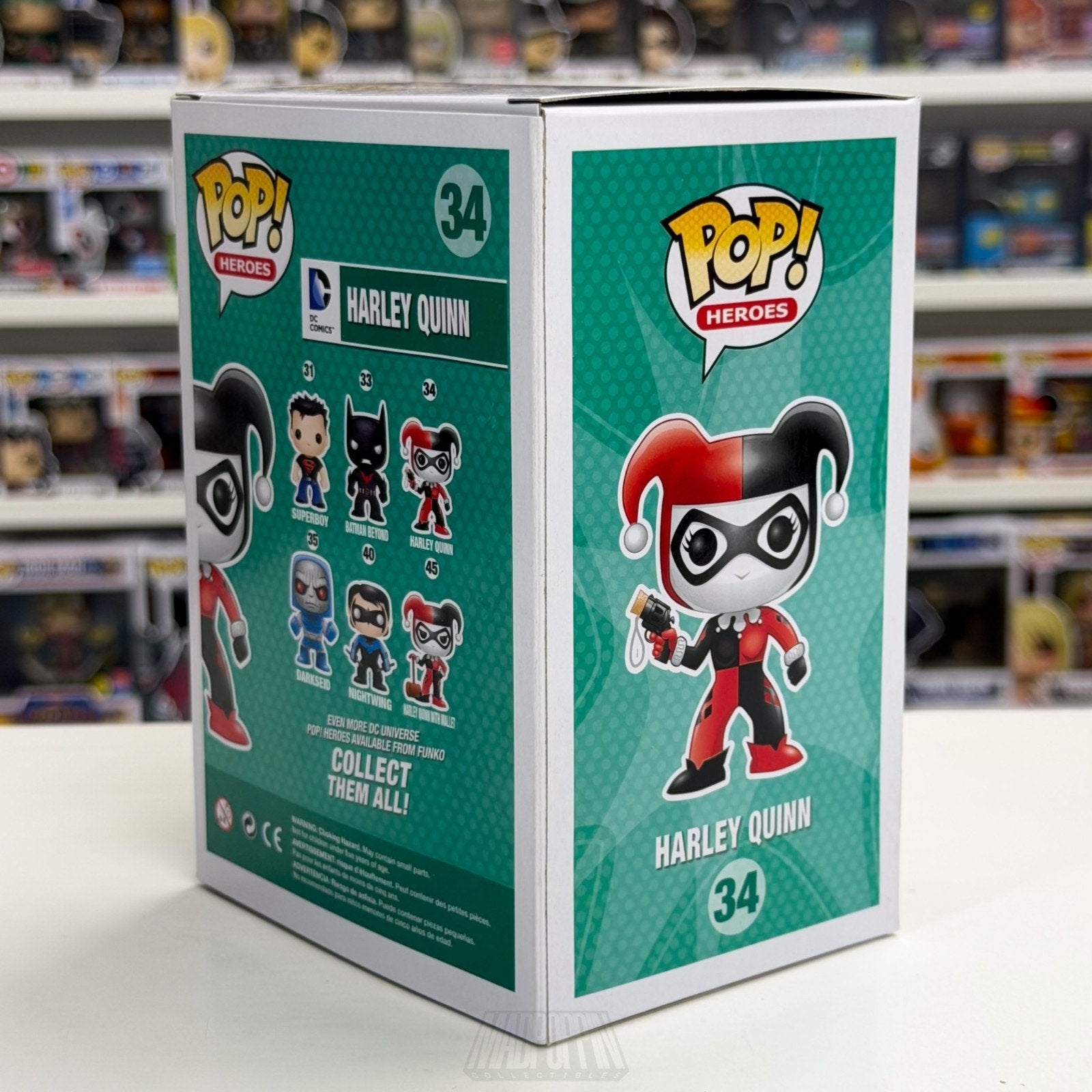 Funko Pop Heroes DC Comics Harley Quinn 34 Joker Batman Villain Toy Vinyl Figure