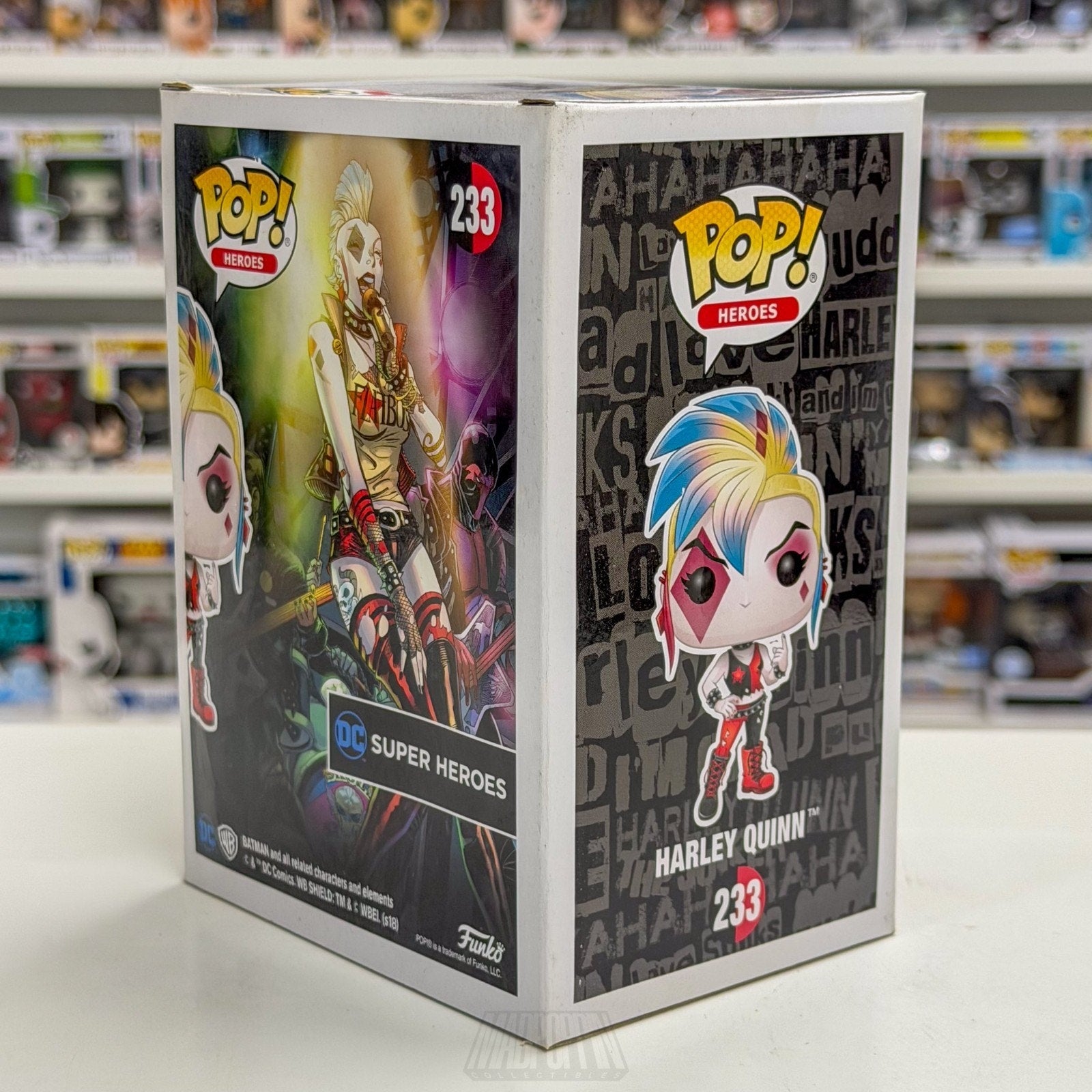Funko Pop DC Super Heroes Harley Quinn Skullbags Hot Topic 233 Toy Vinyl Figure