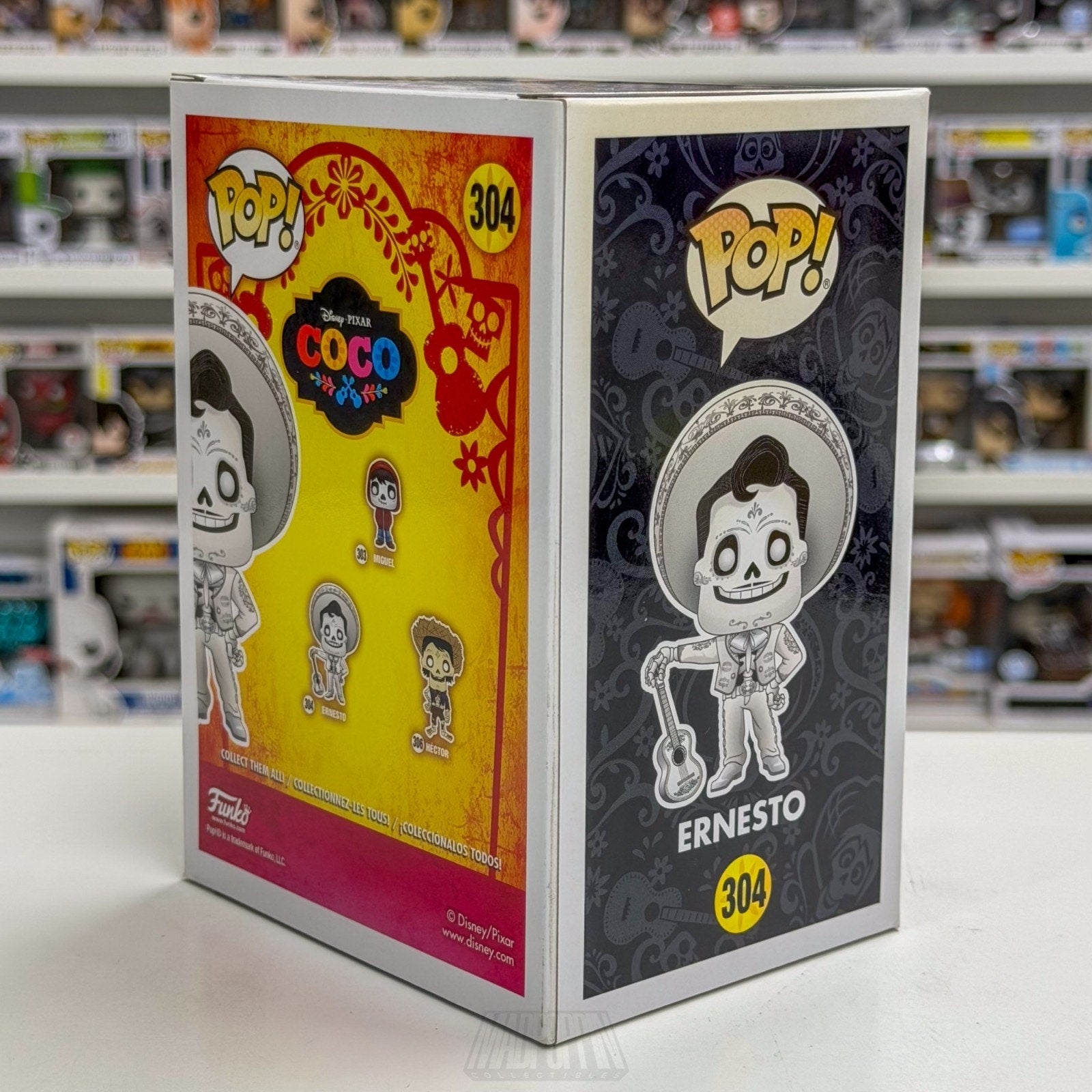 Funko Pop Disney Pixar Coco Ernesto 304 Day of the Dead Animation Mexico Figure
