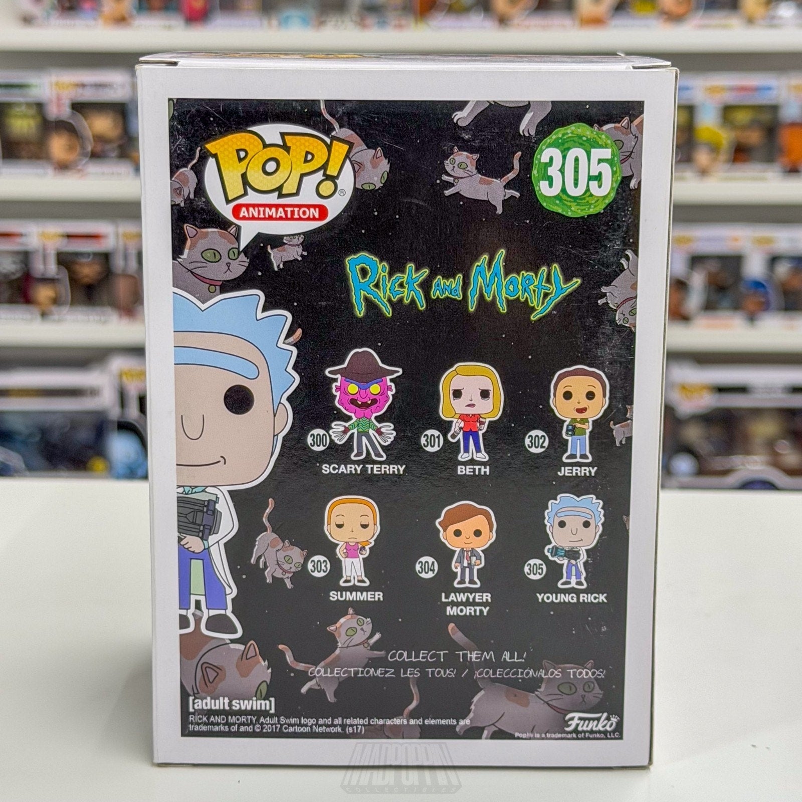 Funko Pop Animation Young Rick and Morty Hot Topic 305 Sci-Fi Sitcom Toy Figure