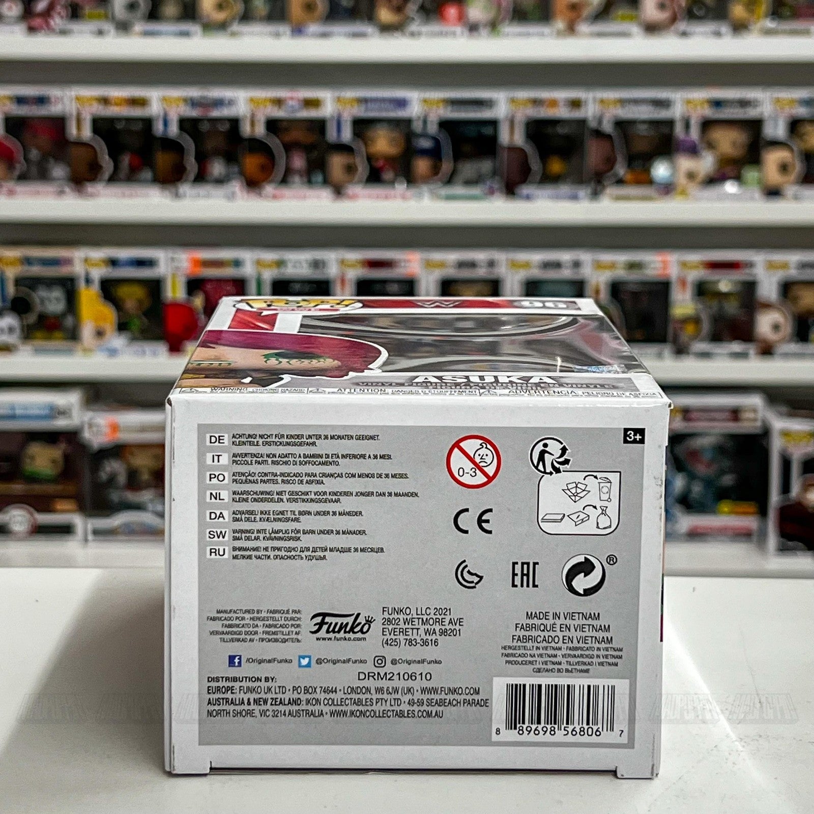 Funko Pop WWE Asuka #96 Vinyl Figure 2021 Wrestling Collectible MIB New Boxed