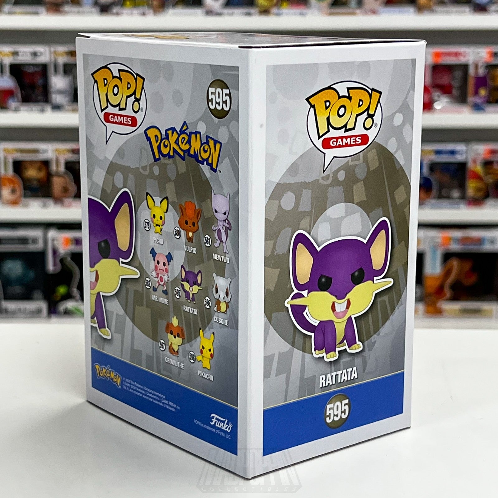 Funko Pop Video Games Pokemon Rattata 595 Japanese TCG Rodent Vinyl Figure4
