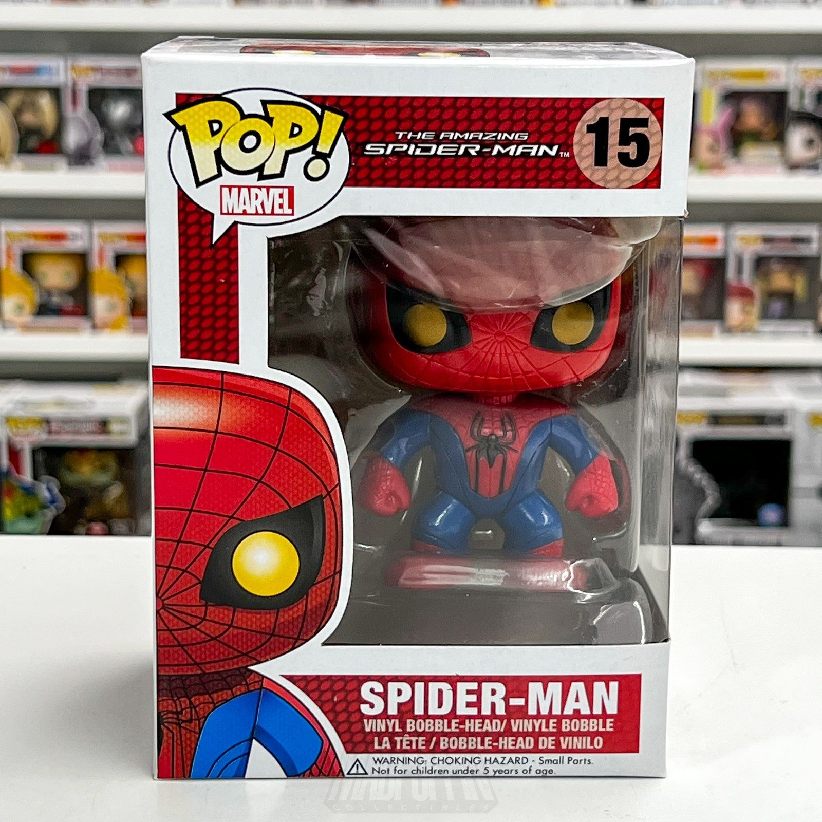 Funko Pop Marvel The Amazing SpiderMan 15 Superhero Original 2012 Vinyl Figure0