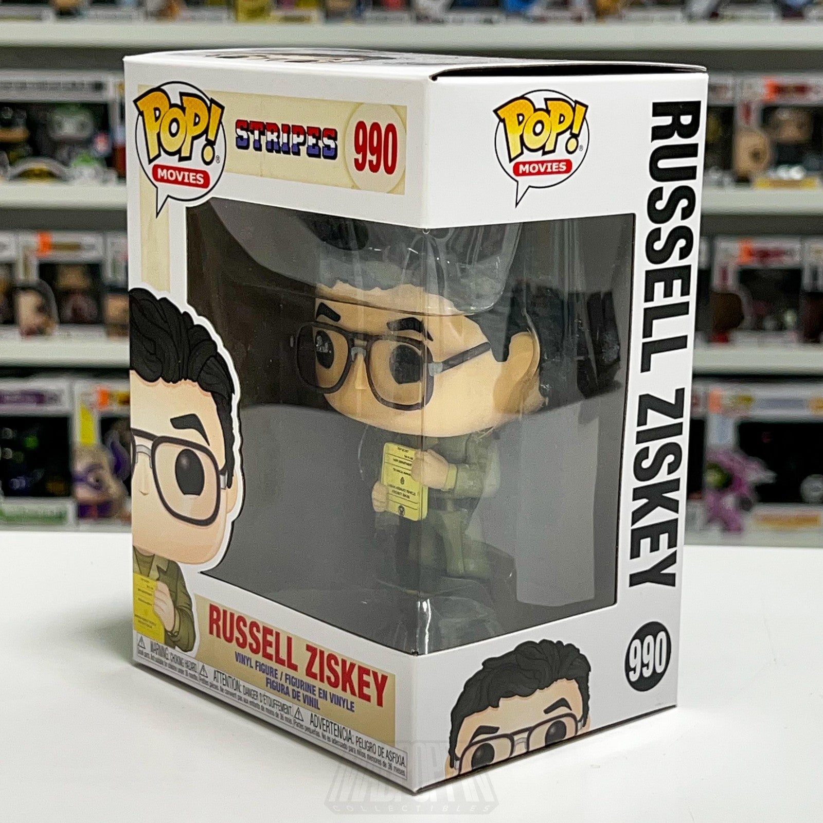 Funko Pop! Movies Stripes Russell Ziskey #990 Vinyl Figure New In Box 2020 Toy