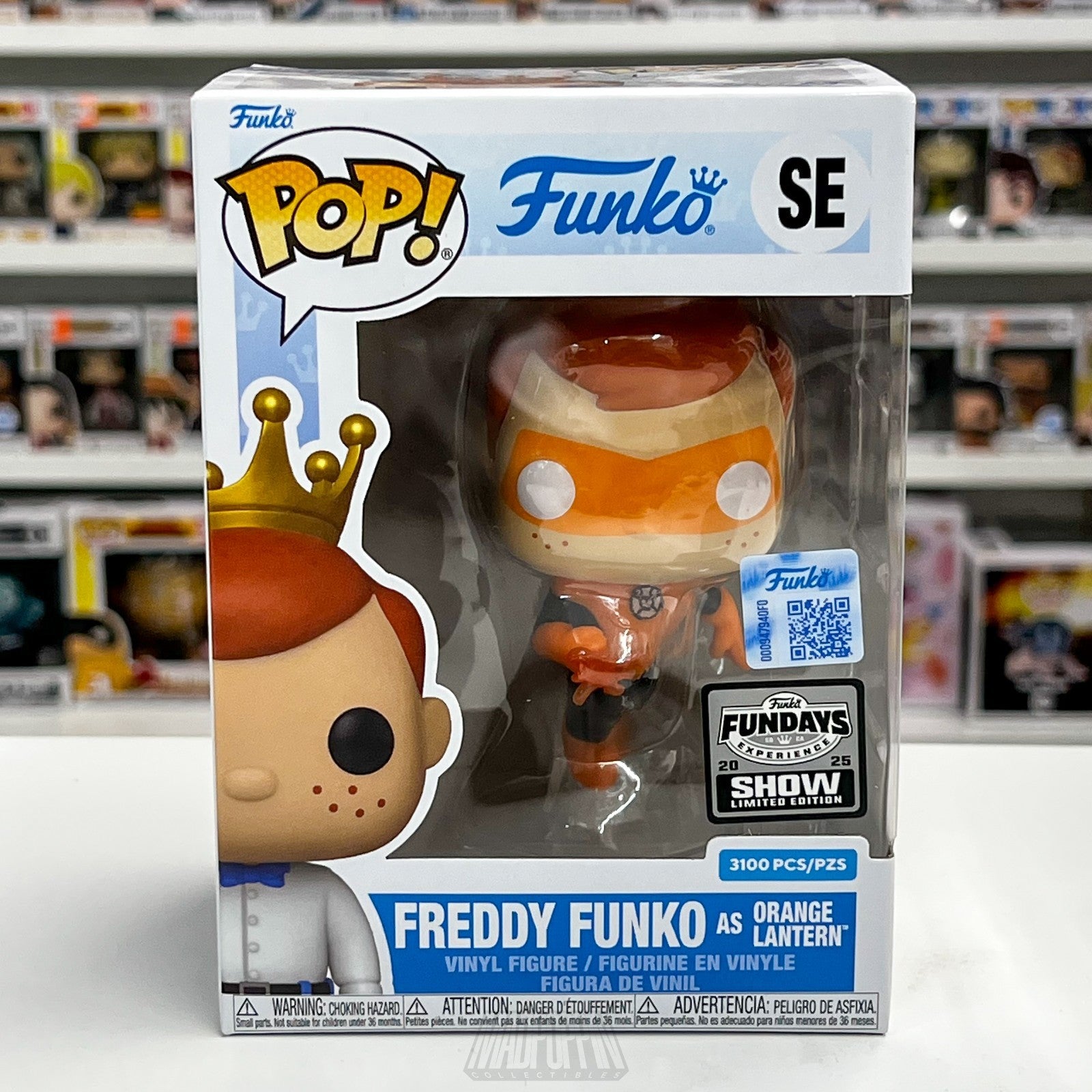 Funko Pop Fundays Experience 2025 Freddy as Orange Lantern DC 3100pcs SE