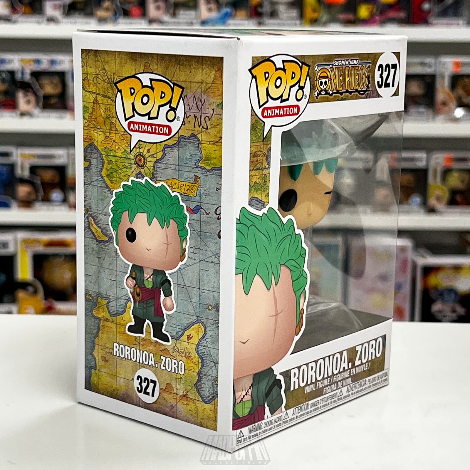 Funko Pop Animation One Piece Roronoa Zoro Vinyl Figure #327 New Collectible Box