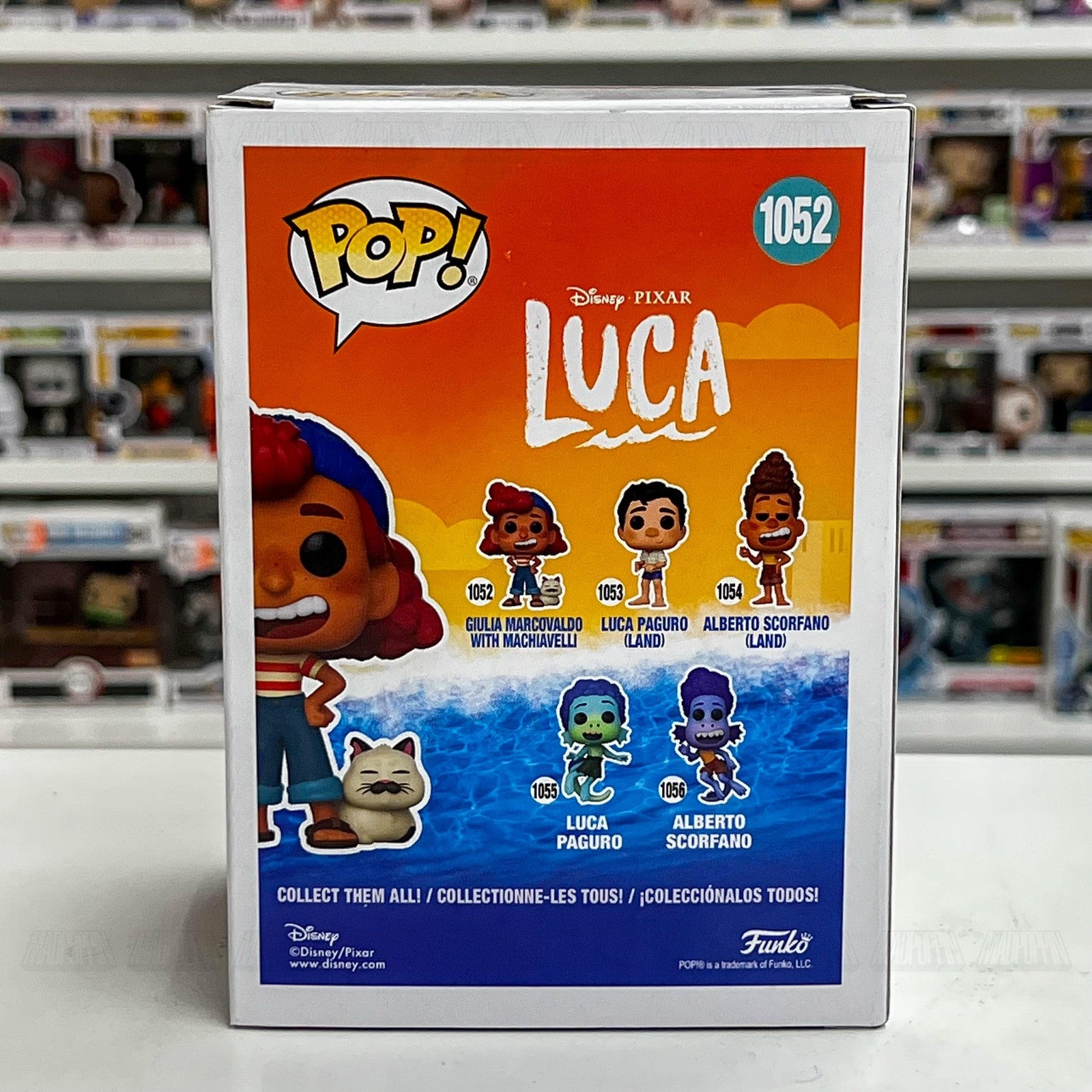 Funko Pop Disney Pixar Luca 1052 Giulia Marcovaldo Machiavelli Vinyl Figure New