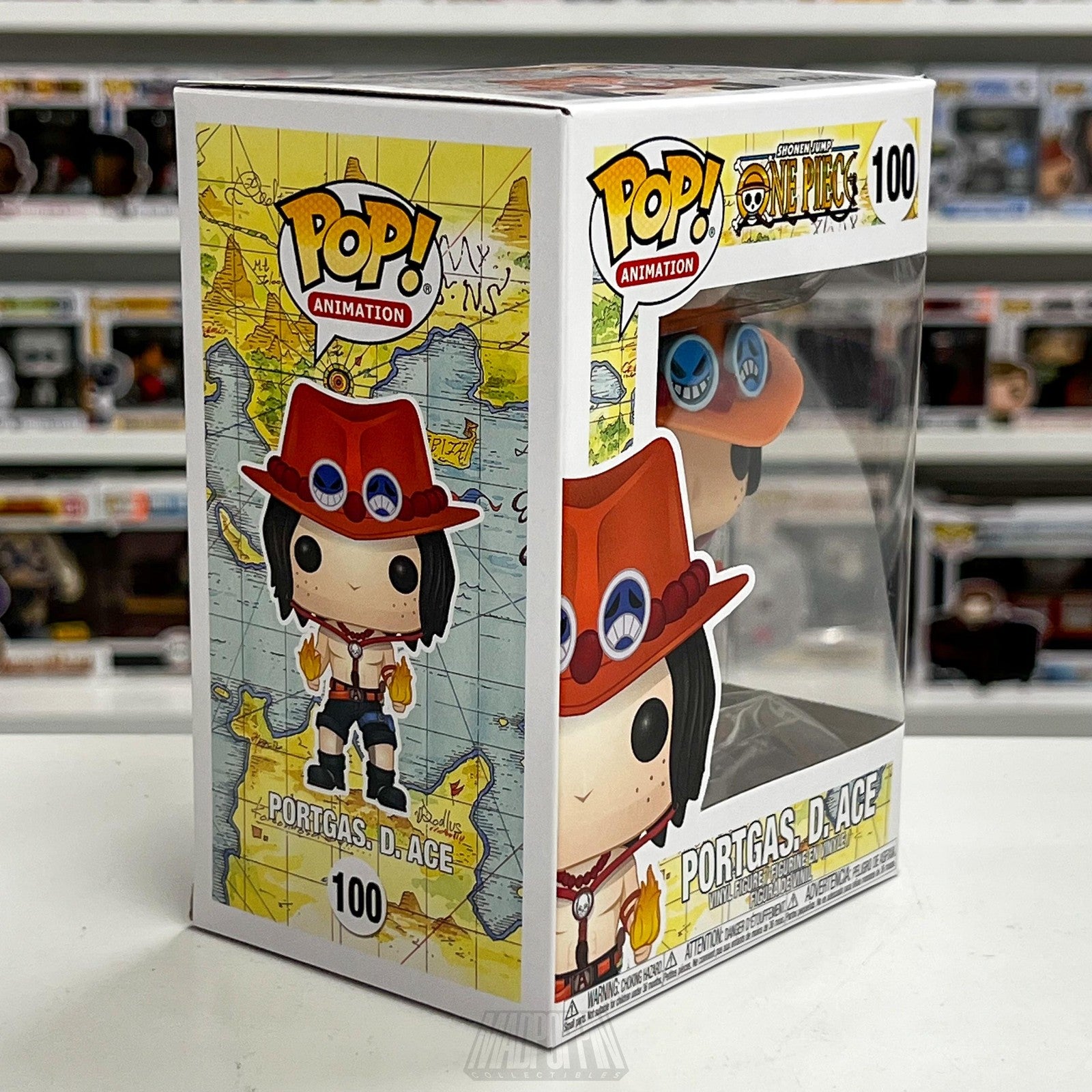 Funko Pop Animation One Piece Portgas D. Ace 100 Anime Figure Collectible Toy