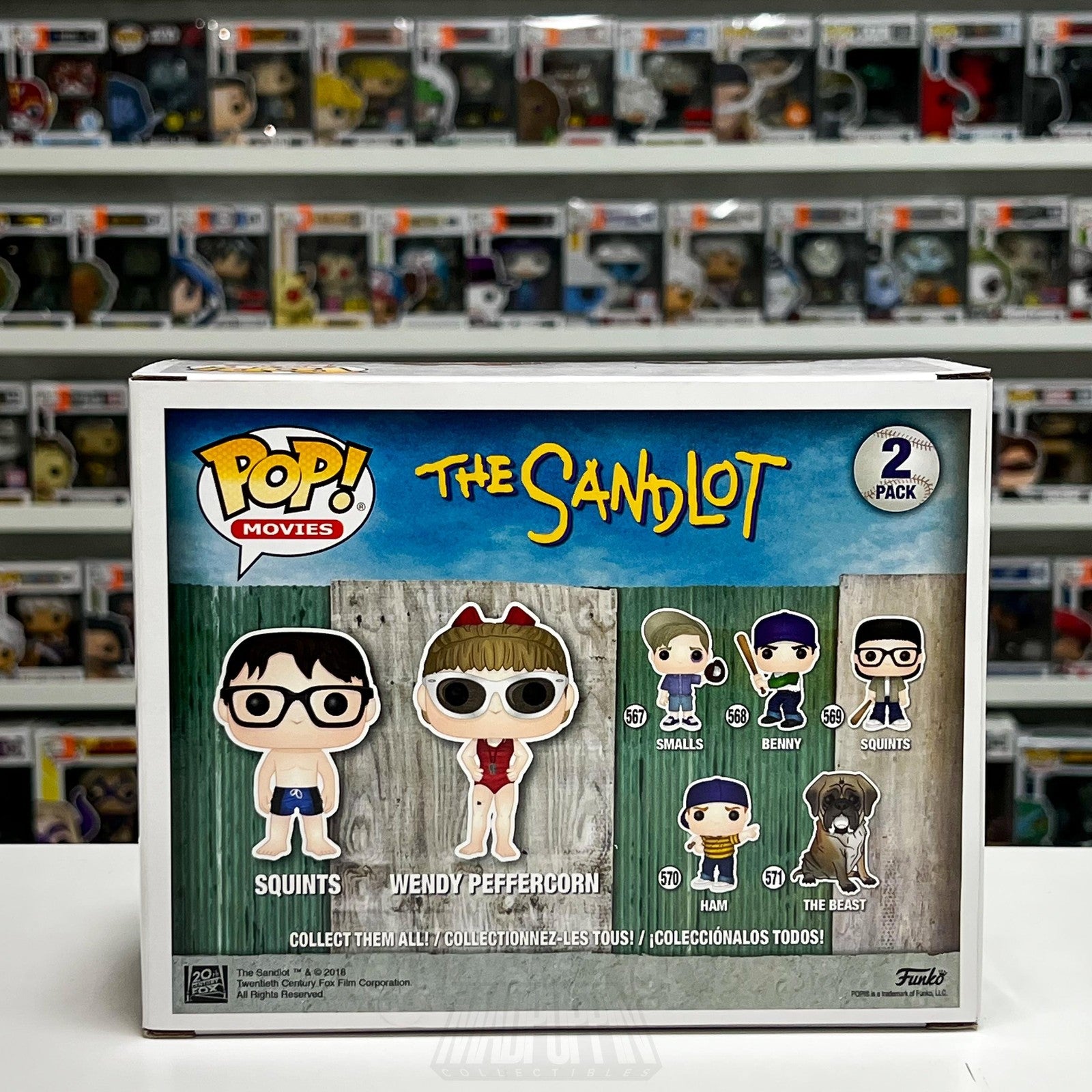 Funko Pop Movies The Sandlot Squints & Wendy Peffercorn Target 2 Pack Baseball