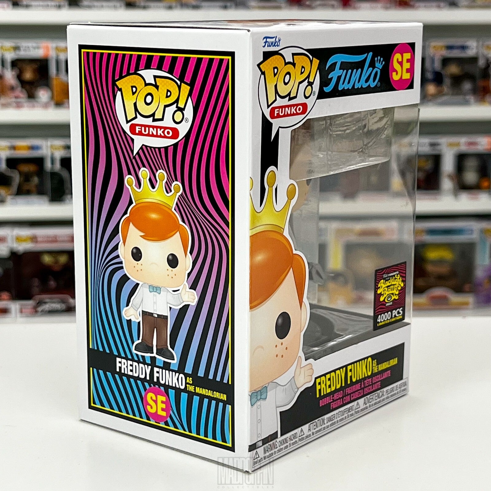 Funko Pop Fundays Blacklight Battle  Freddy as Mandalorian Limited 4000 Pcs SE