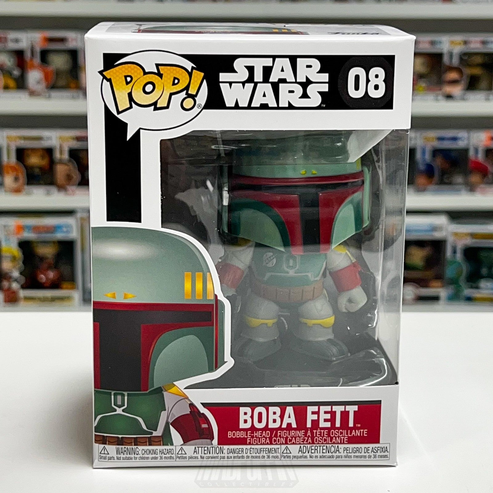 Funko Pop Star Wars Boba Fett 08 Bobble-Head Vinyl Figure 2020 Disney Bounty NIB