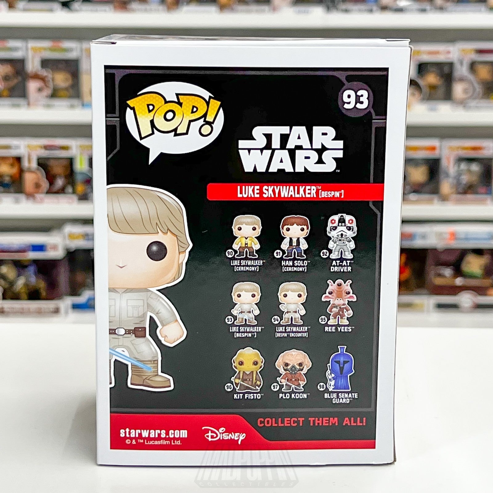Funko Pop Star Wars Luke Skywalker Bespin 93 Jedi Knight Lightsaber Vinyl Figure3
