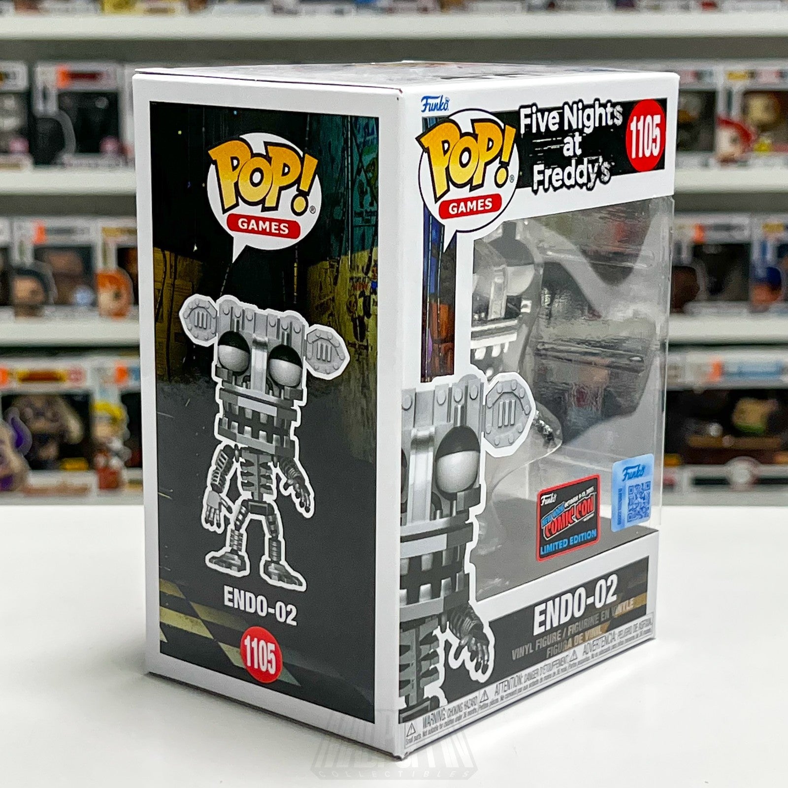 Funko Pop FNAF Five Nights Freddy's Endo-02 1105 NYCC Con Sticker Game Horror