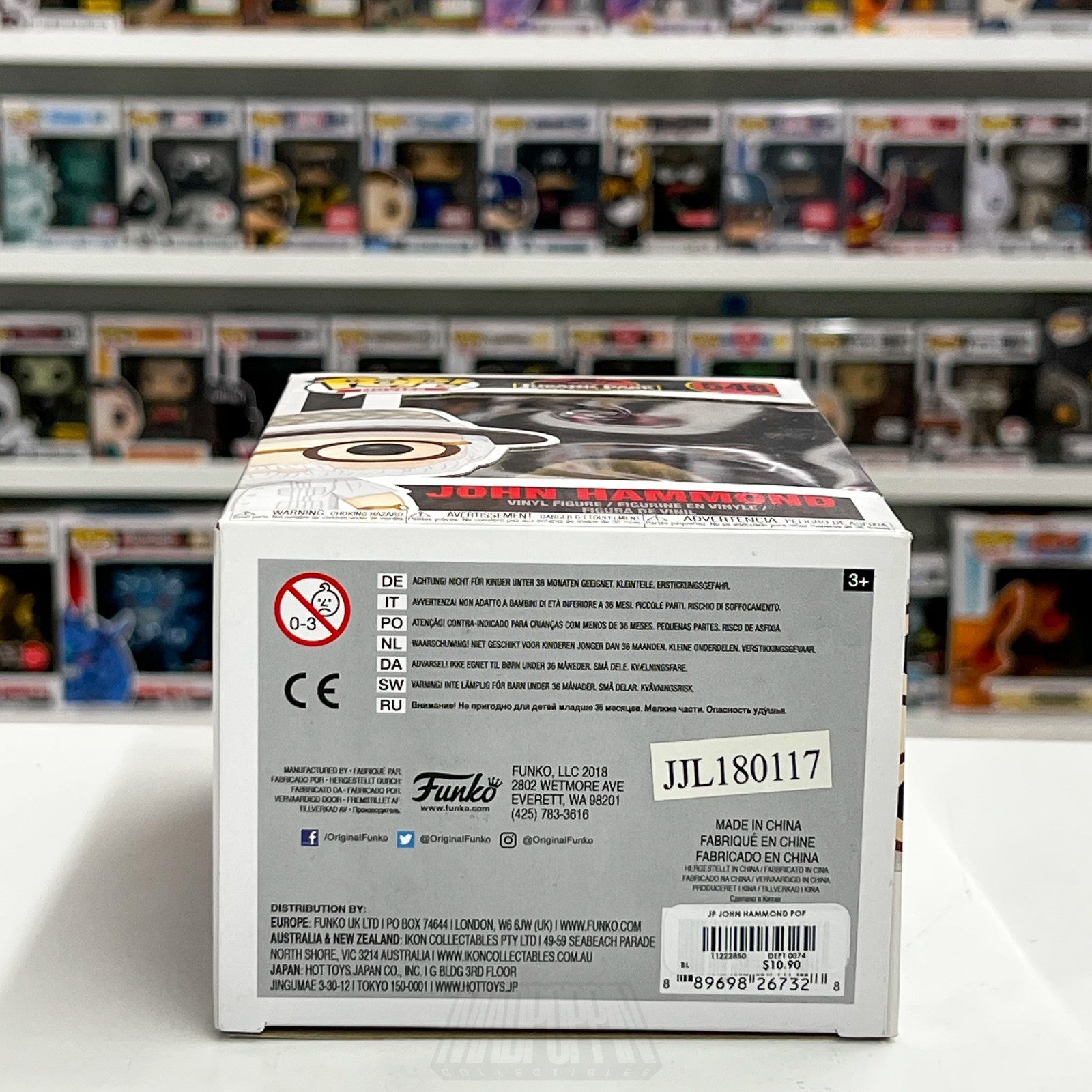 Funko Pop Movies Jurassic Park John Hammond  546 InGen Dinosaur Toy Vinyl Figure7