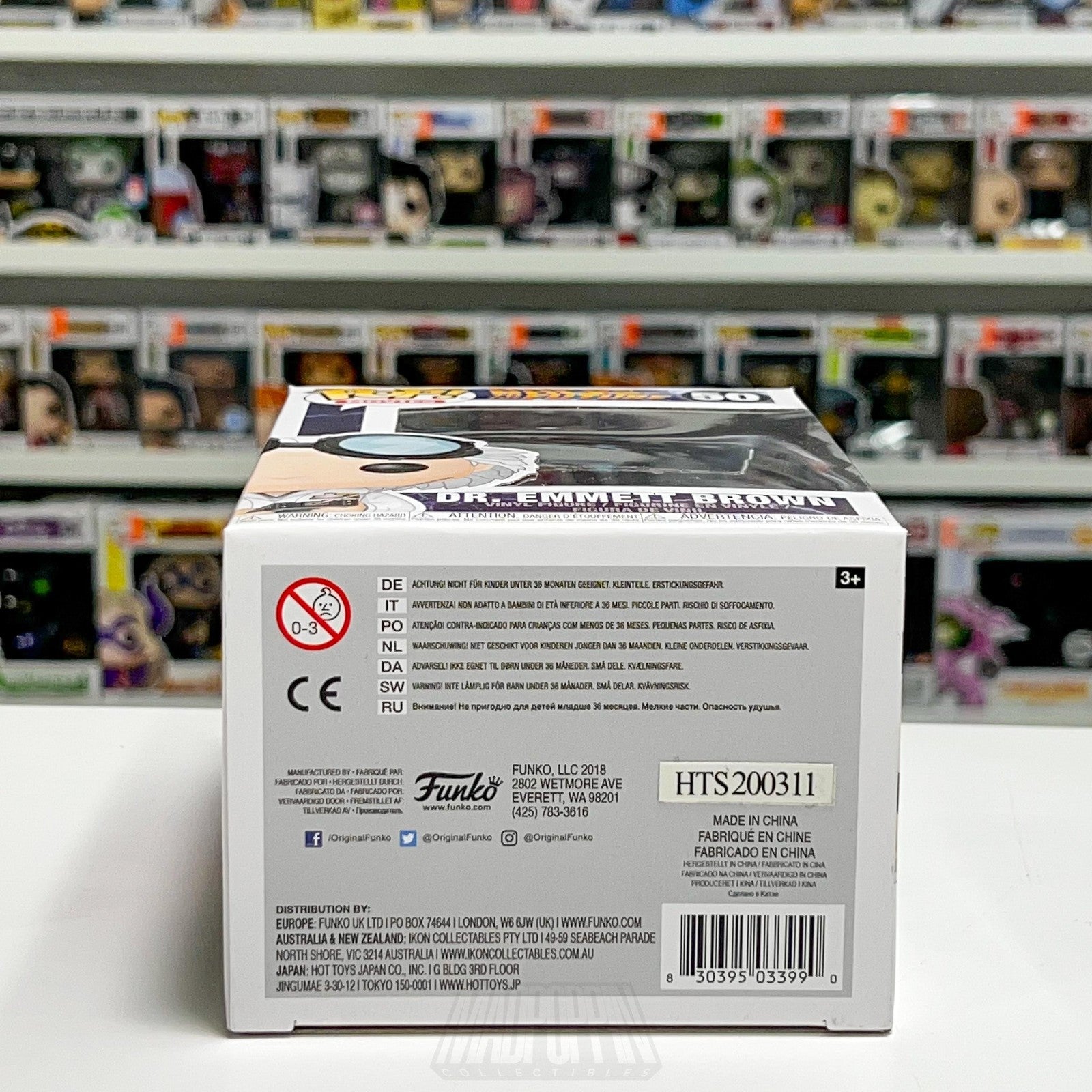 Funko Pop Movies Back to the Future Dr. Emmett Brown #50 Vinyl Figure BTTF Toy