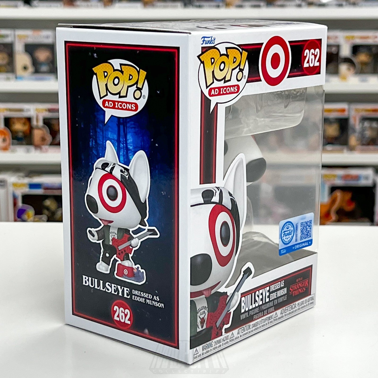 Funko Pop Ad Icons Target Bullseye Dressed As Eddie Munson Target 262 Vinyl Toy5