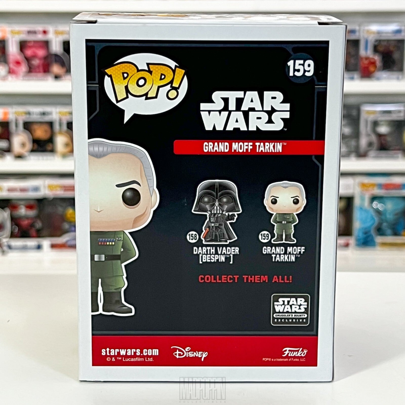 Funko Pop Star Wars Grand Moff Tarkin Smugglers Bounty Empire Death Star 159