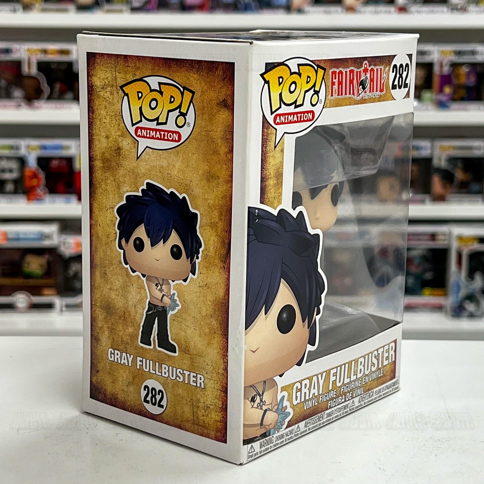 Funko Pop Animation Fairy Tail Gray Fullbuster #282 Vinyl Figure Anime Boxed