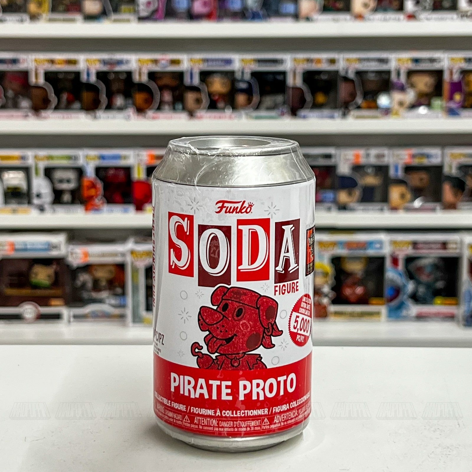 Funko Soda Pirate Proto Red Glitter Fundays Funtastic Voyage 5000pcs Limited Fig