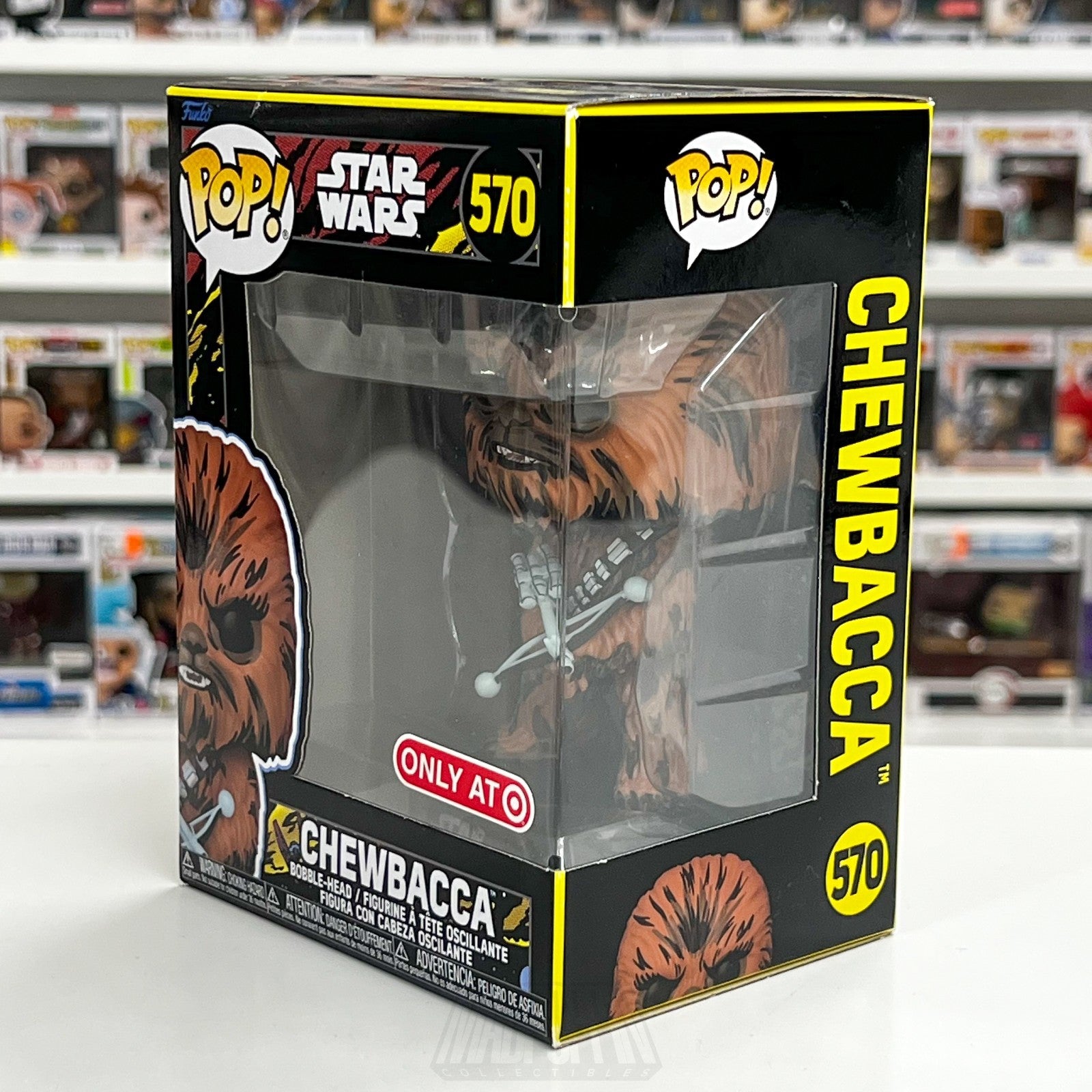 Funko Pop Star Wars Chewbacca w/Bowcaster Retro Target 570 Wookie Vinyl Figure1