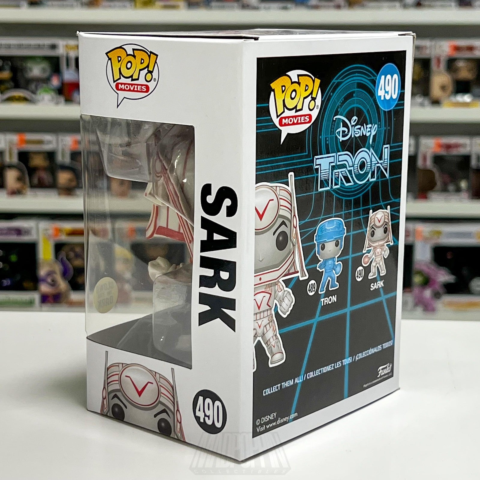 Funko Pop Movies Disney Tron Sark #490 Glow in the Dark Vinyl Figure Toy SciFi