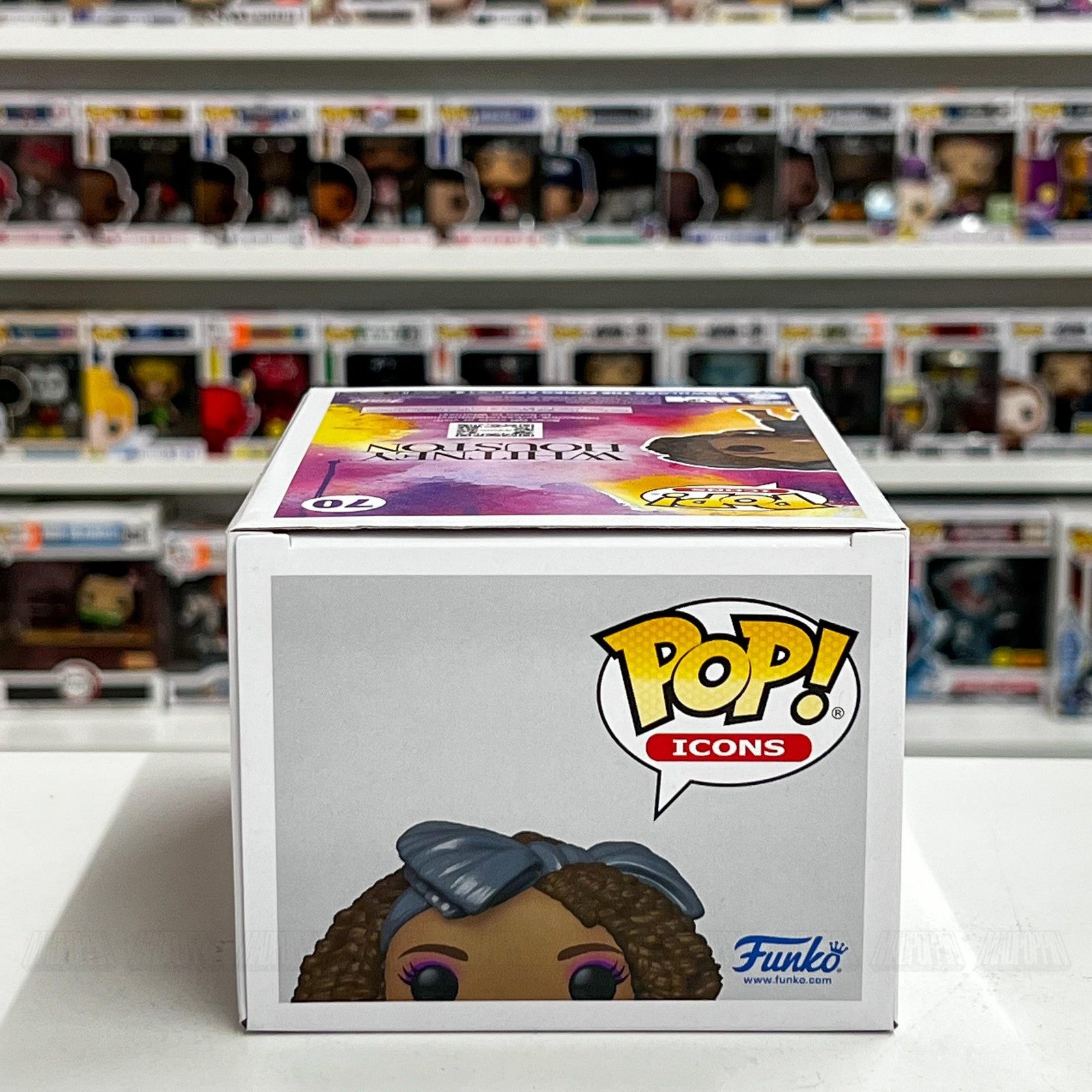 Funko Pop! Icons Whitney Houston #70 Vinyl Figure New in Box Collectible Gift