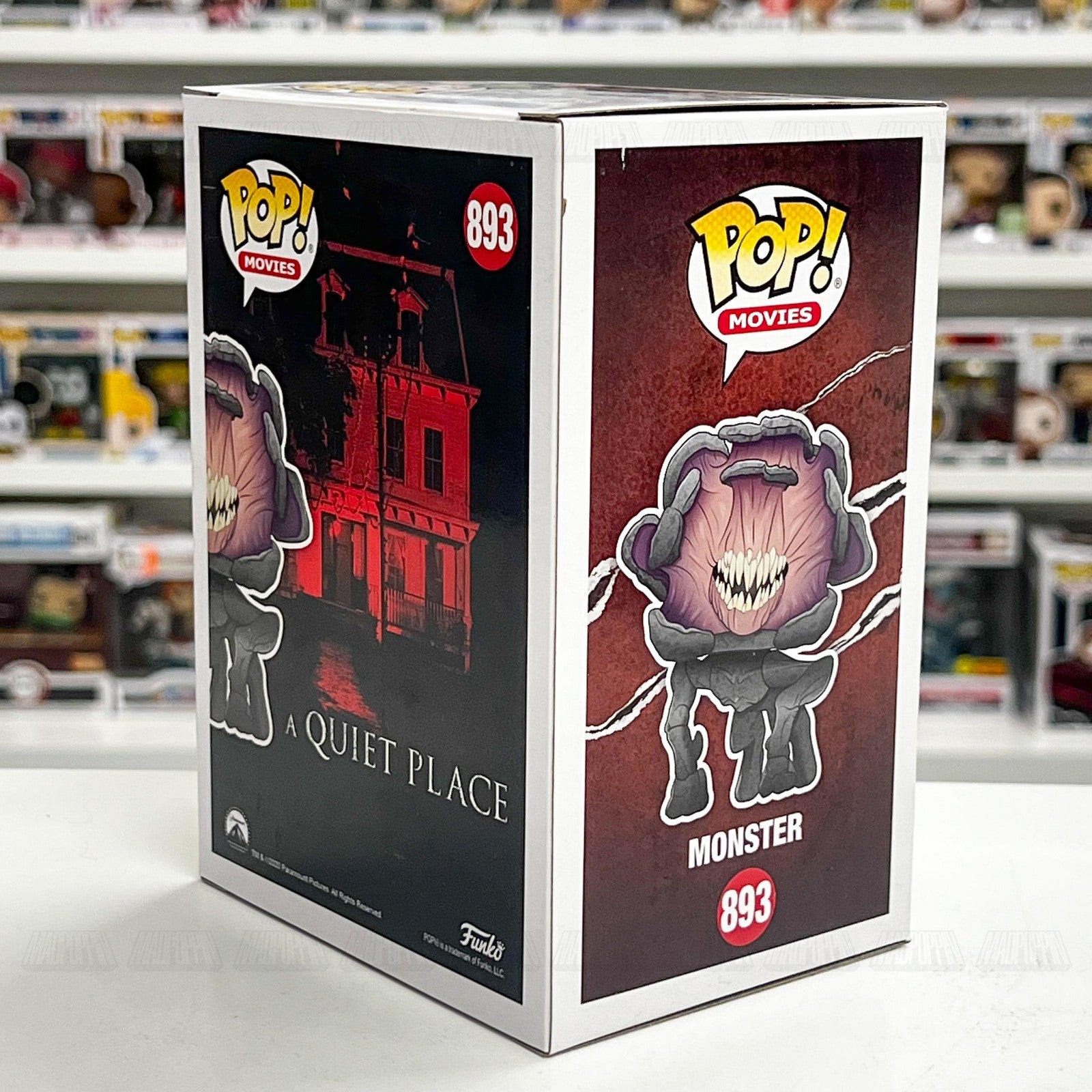 Funko Pop Movies Monster 893 A Quiet Place Vinyl Figure Horror Collectible New