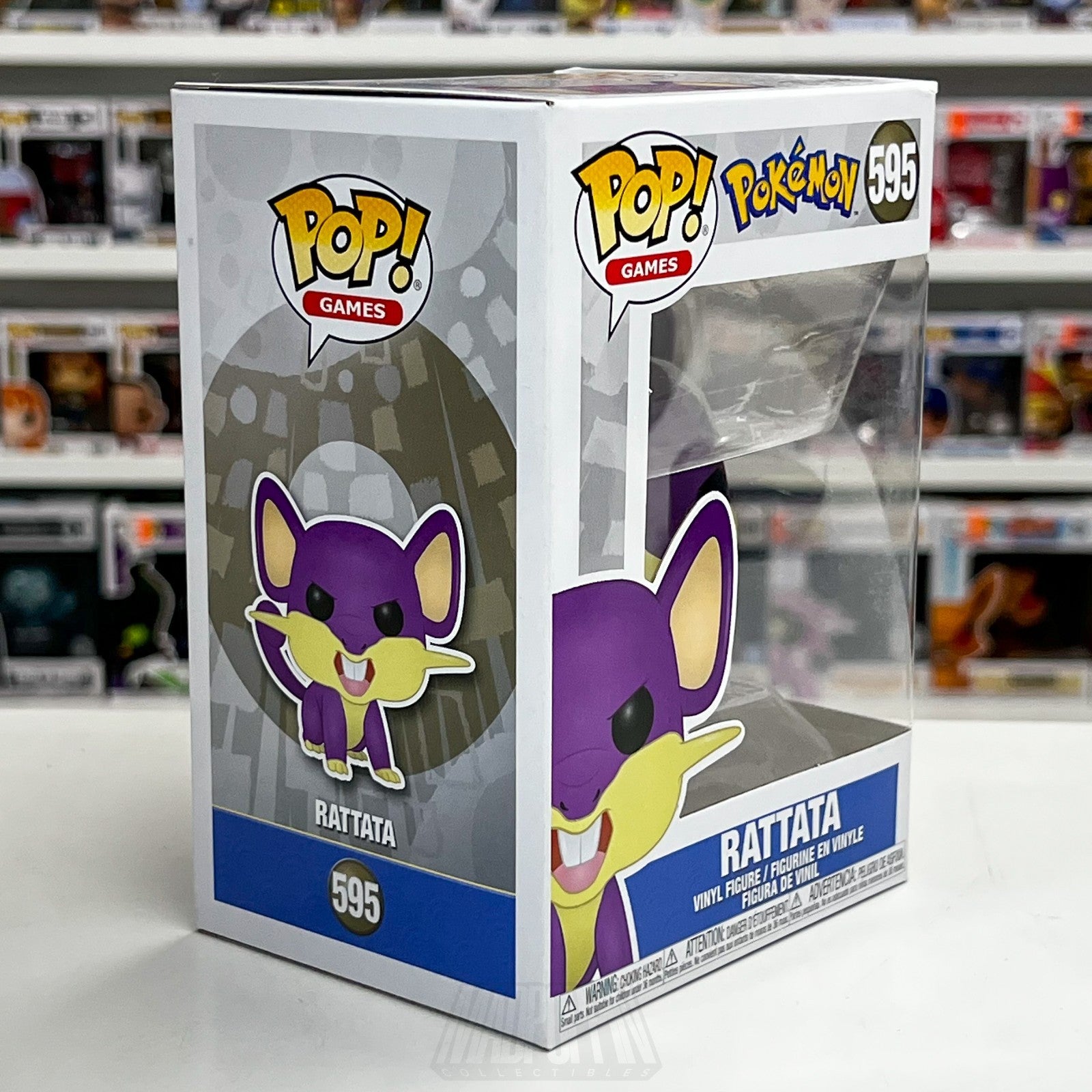 Funko Pop Video Games Pokemon Rattata 595 Japanese TCG Rodent Vinyl Figure5