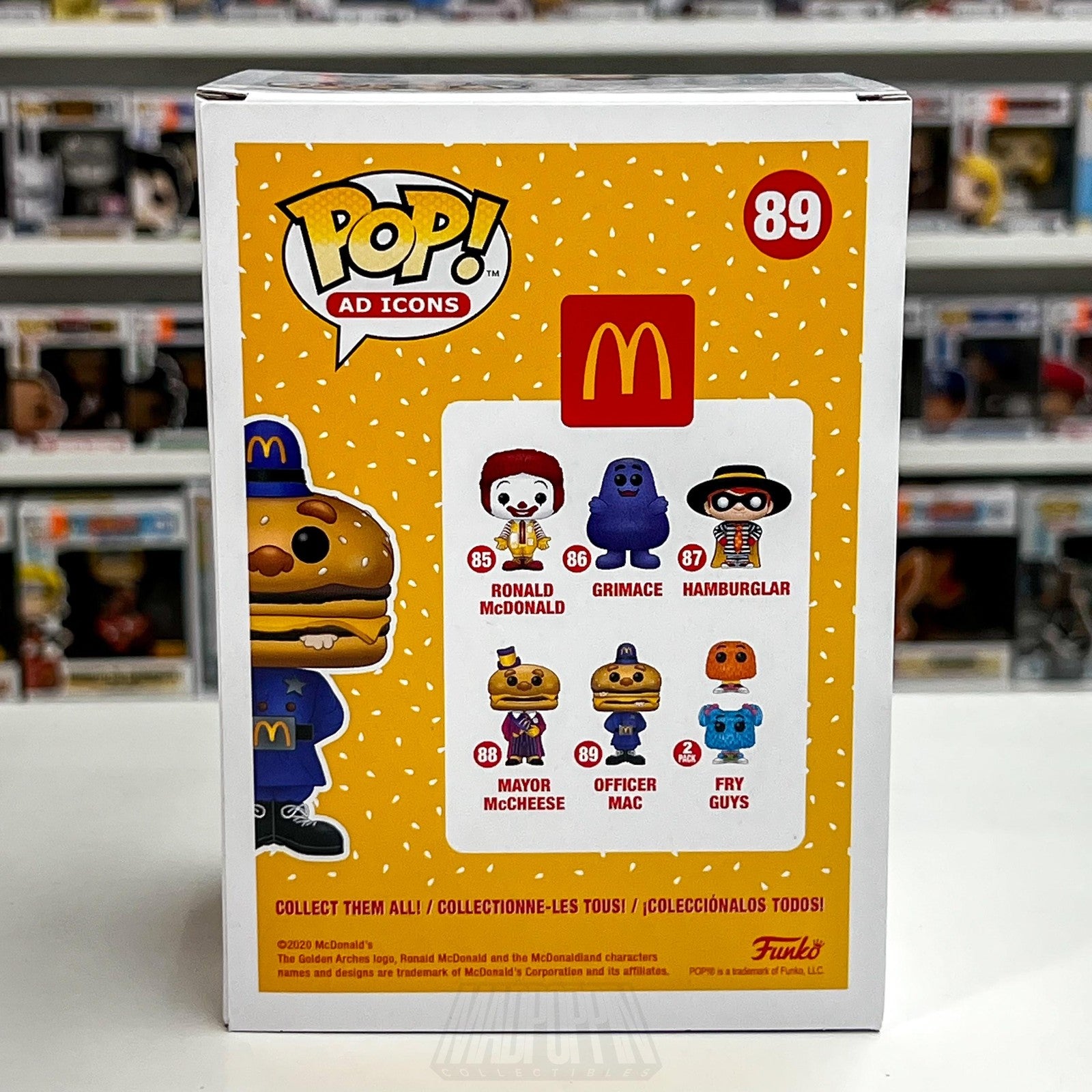 Funko Pop! Ad Icons McDonald's Officer Mac #89 Vinyl Figure New in Box 2020