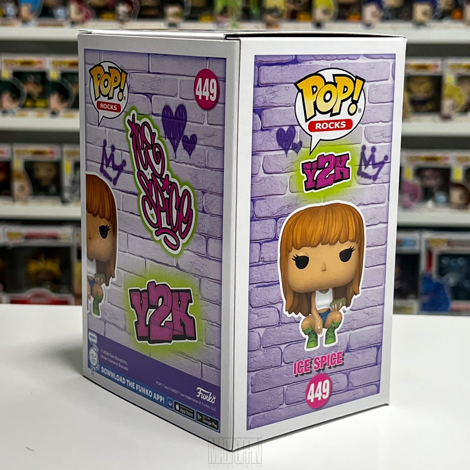 Funko Pop Rocks Ice Spice Y2K Rapper Hip Hop Music Funko.com Exclusive 449