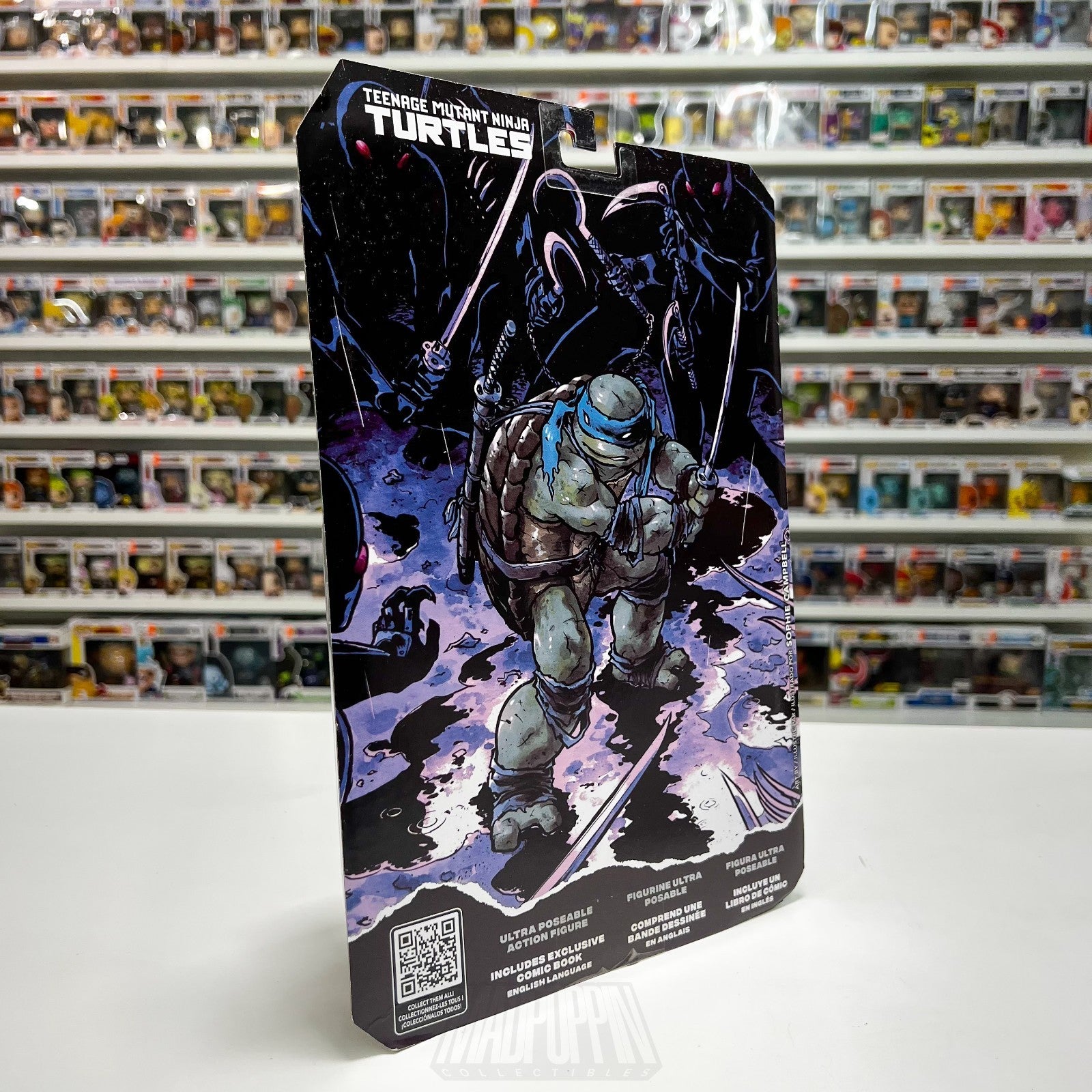 McFarlane Toys TMNT Teenage Mutant Ninja Turtles Leonardo Page Punchers Micro