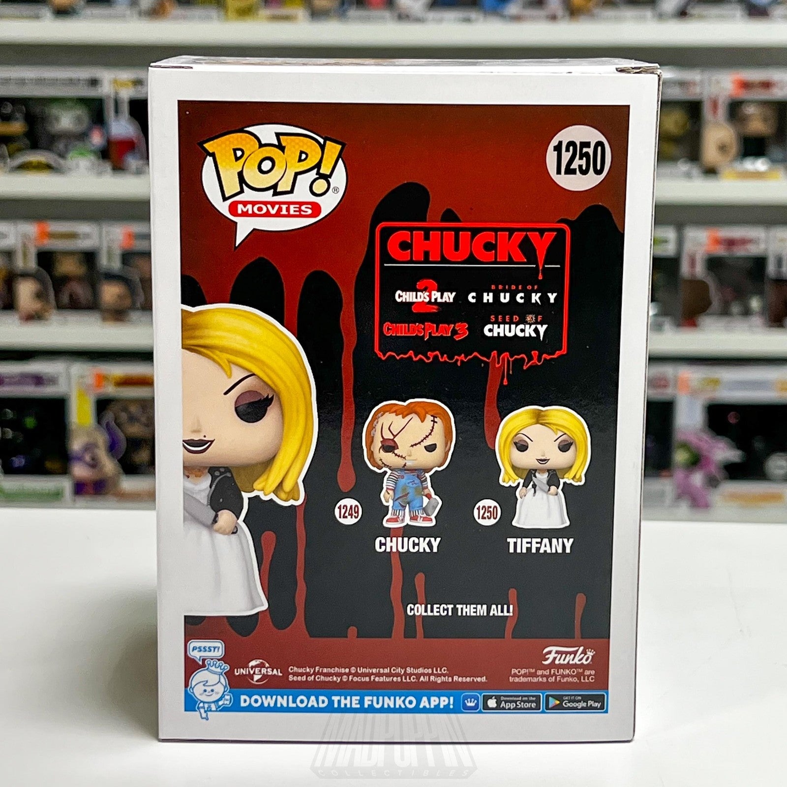 Funko Pop Movies Bride of Chucky Tiffany 1250 Vinyl Figure New in Box Horror Toy