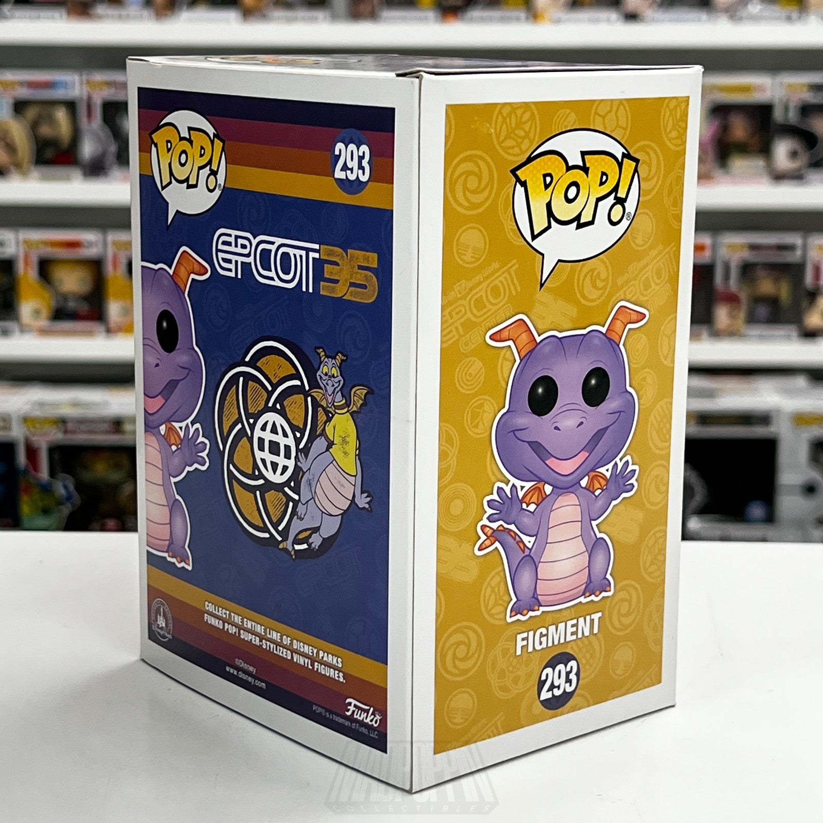 Funko Pop Disney Epcot Figment Exclusive 293 Purple Dragon Mascot Vinyl Figure4