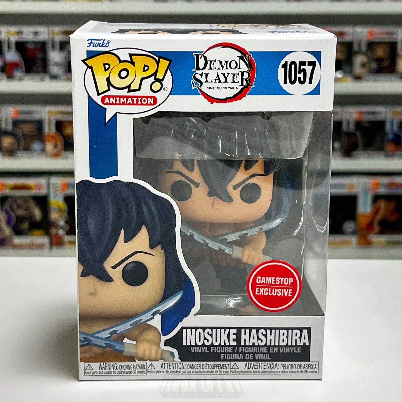 Funko Pop Animation Demon Slayer Inosuke Hashibira 1057 GameStop Exclusive Toy