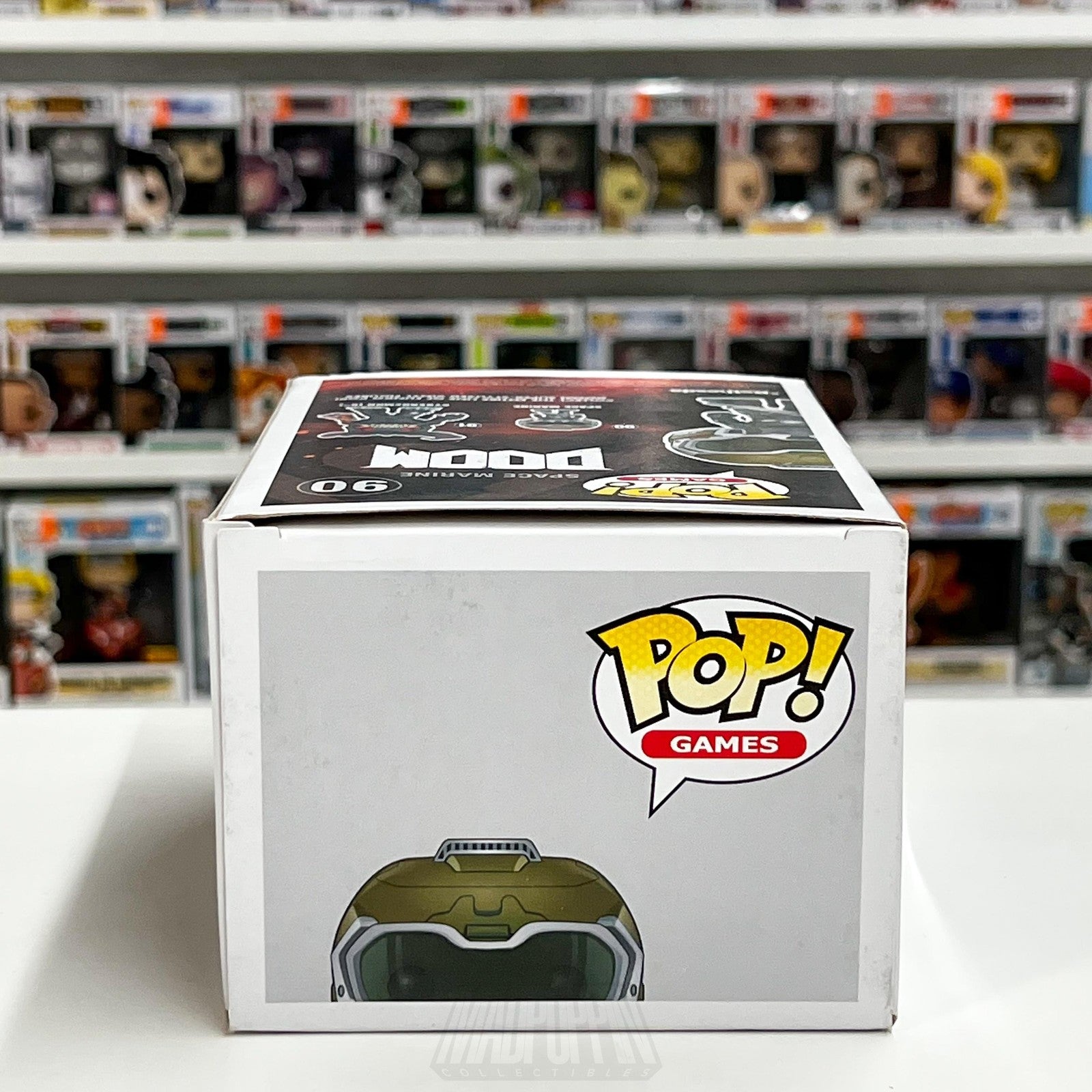 Funko Pop Video Games DOOM Space Marine #90 Vinyl Figure Boxed 2016 Bethesda Toy