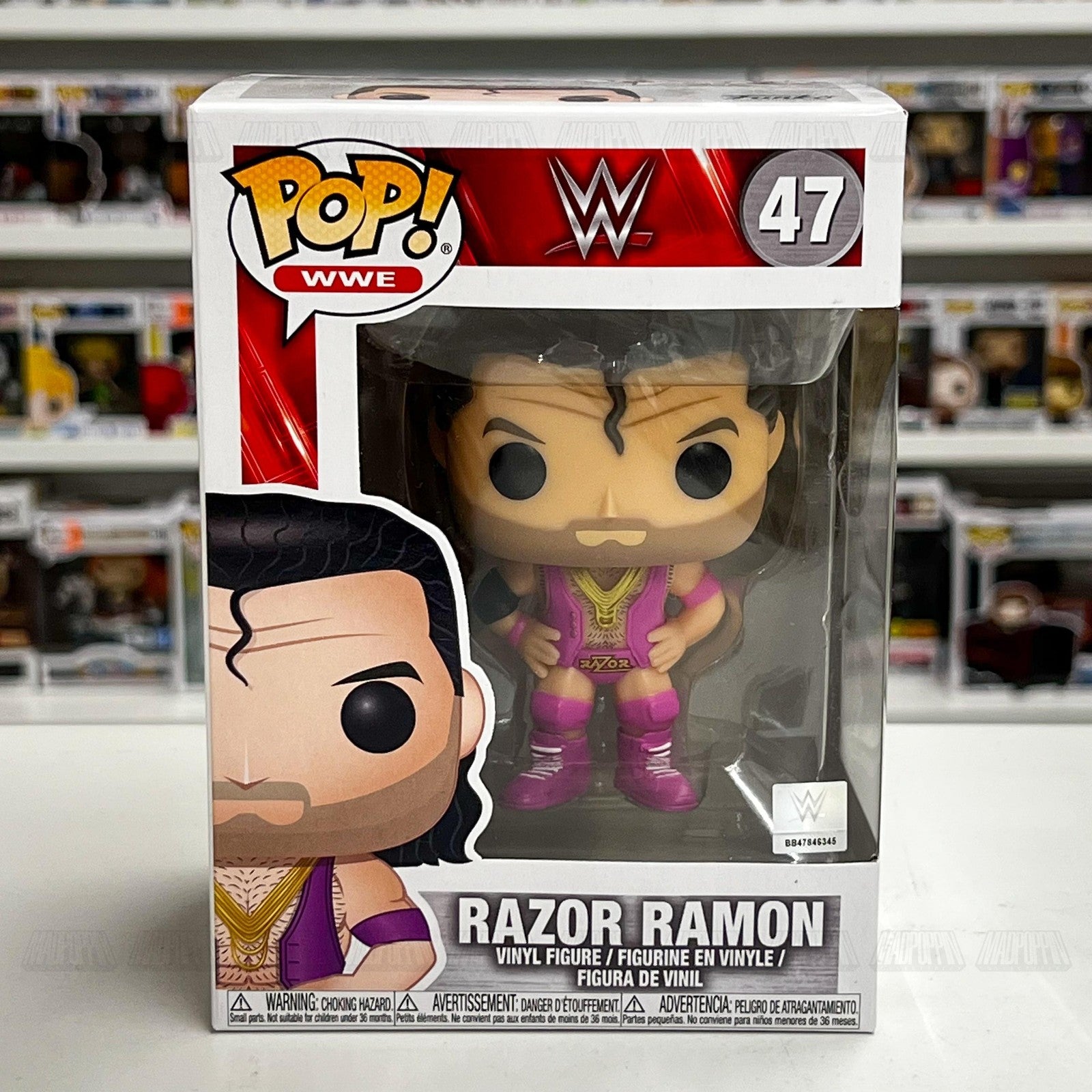 Funko Pop WWE Razor Ramon #47 Vinyl Figure Collectible Wrestling NIB 2017 New